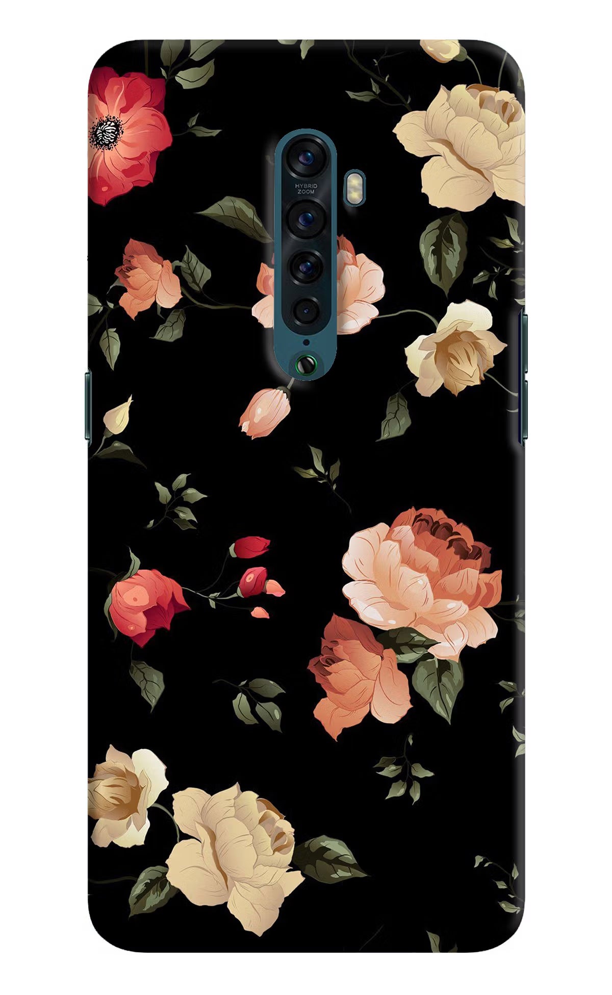Flowers Oppo Reno2 Back Cover - Flowers Oppo Reno2 Hard Case Back Cover by Casekaro Flowers Oppo Reno2 Hard Case Back Cover by Casekaro