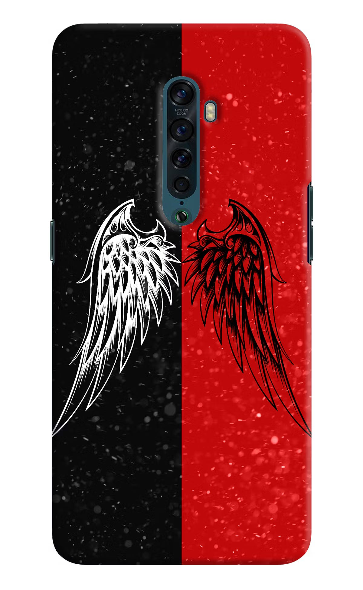 Wings Oppo Reno2 Back Cover - Wings Oppo Reno2 Hard Case Back Cover by Casekaro Wings Oppo Reno2 Hard Case Back Cover by Casekaro