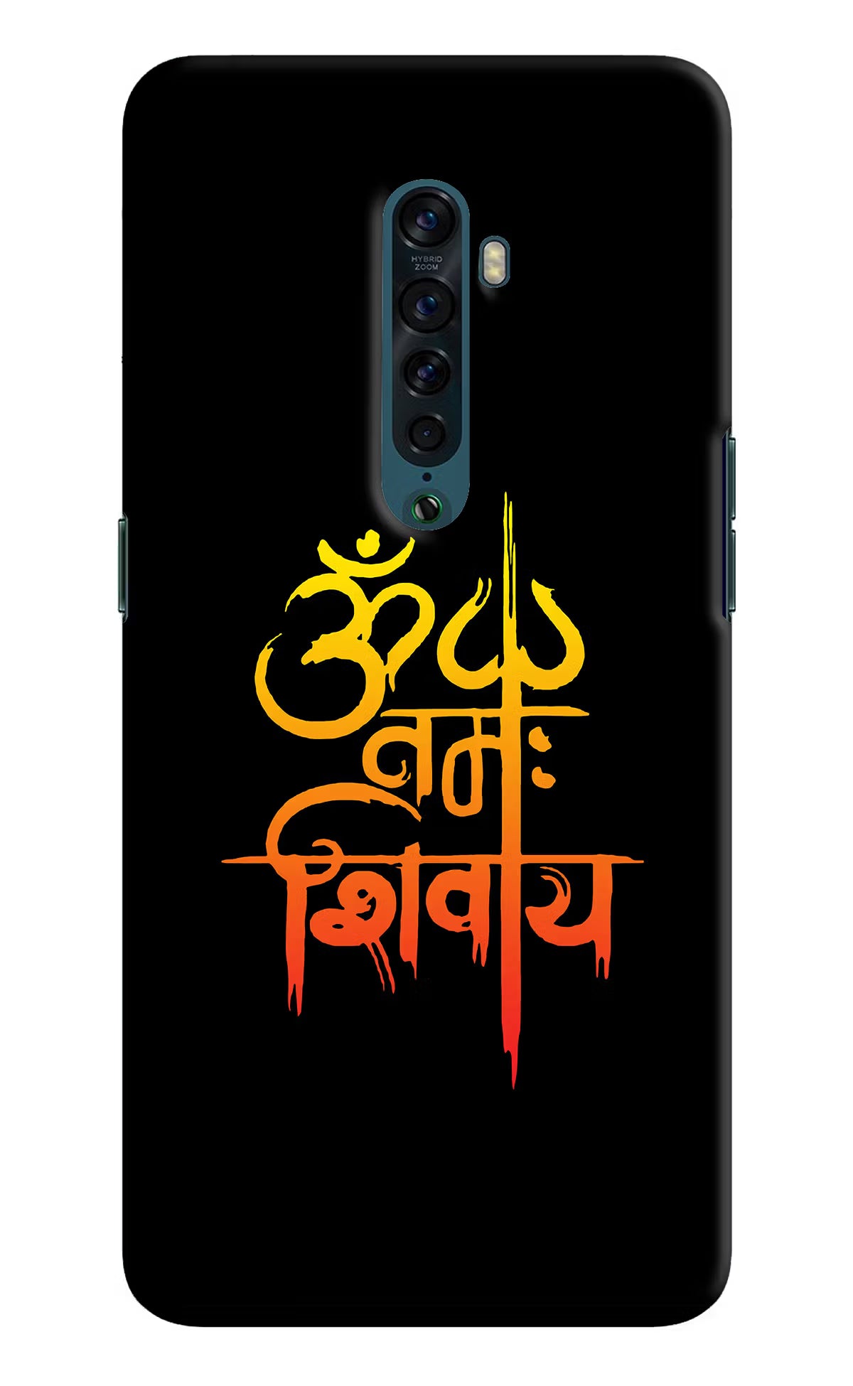 Om Namah Shivay Oppo Reno2 Back Cover - Om Namah Shivay Oppo Reno2 Hard Case Back Cover by Casekaro Om Namah Shivay Oppo Reno2 Hard Case Back Cover by Casekaro