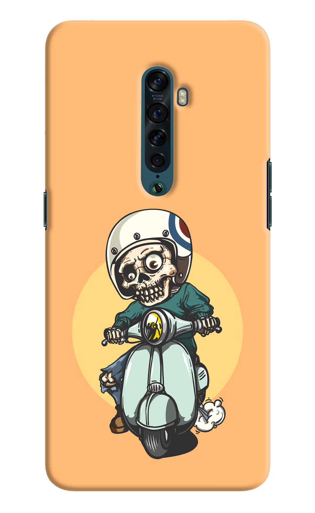 Undead Biker Oppo Reno2 Back Cover - Undead Biker Oppo Reno2 Hard Case Back Cover by Casekaro Undead Biker Oppo Reno2 Hard Case Back Cover by Casekaro