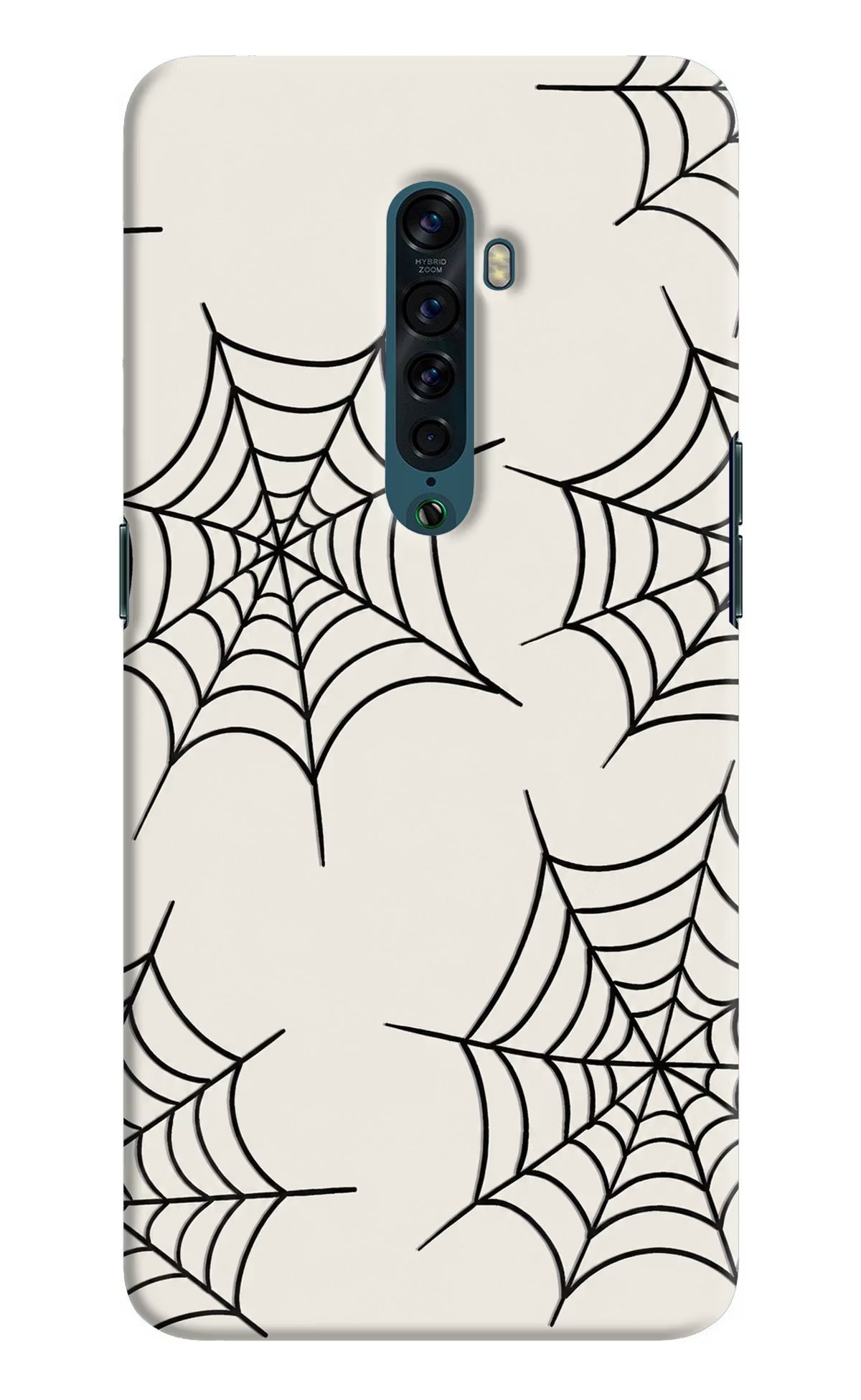 Spider Web Oppo Reno2 Back Cover - Spider Web Oppo Reno2 Hard Case Back Cover by Casekaro Spider Web Oppo Reno2 Hard Case Back Cover by Casekaro
