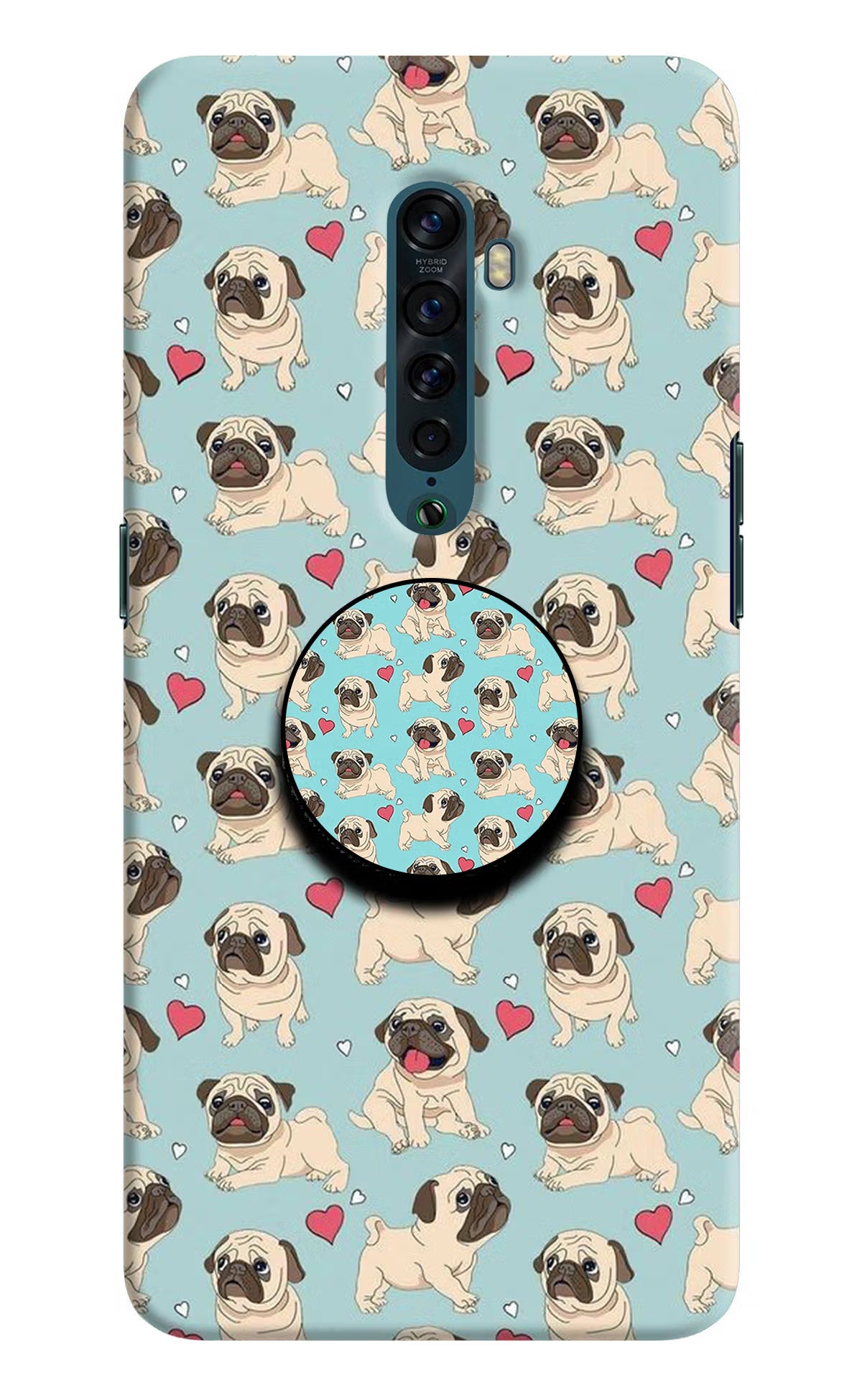 Pug Dog Oppo Reno2 Pop Case - Pug Dog Oppo Reno2 Pop Case by Casekaro Pug Dog Oppo Reno2 Pop Case by Casekaro