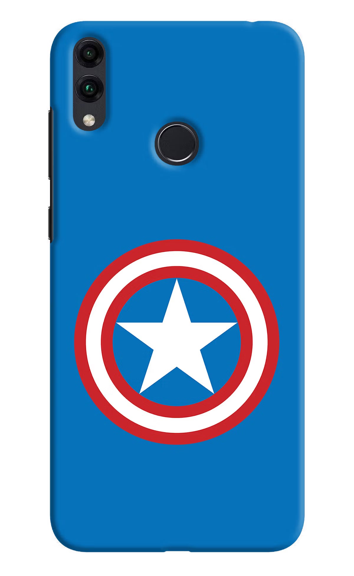 Captain America Logo Honor 8C Back Cover - Captain America Logo Honor 8C Hard Case Back Cover by Casekaro Captain America Logo Honor 8C Hard Case Back Cover by Casekaro