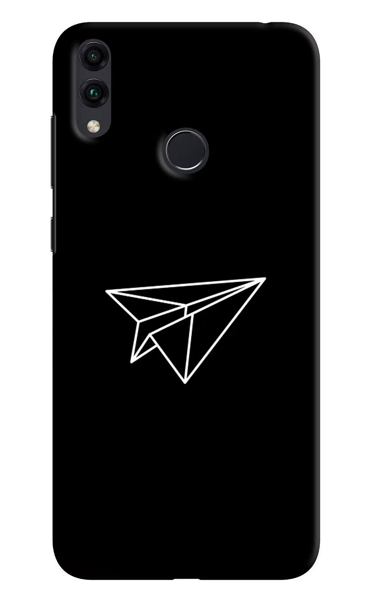 Paper Plane White Honor 8C Back Cover - Paper Plane White Honor 8C Hard Case Back Cover by Casekaro Paper Plane White Honor 8C Hard Case Back Cover by Casekaro