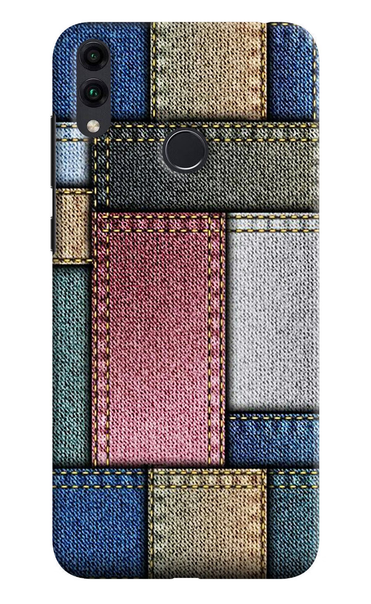 Multicolor Jeans Honor 8C Back Cover - Multicolor Jeans Honor 8C Hard Case Back Cover by Casekaro Multicolor Jeans Honor 8C Hard Case Back Cover by Casekaro
