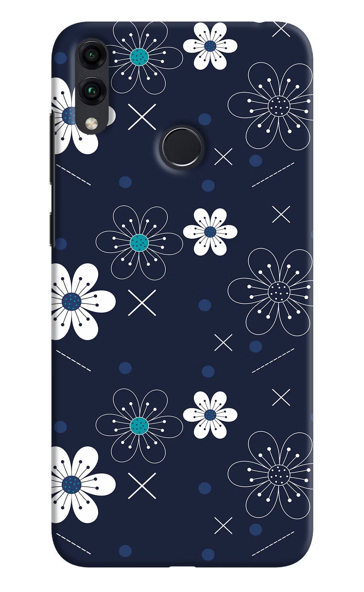 Flowers Honor 8C Back Cover - Flowers Honor 8C Hard Case Back Cover by Casekaro Flowers Honor 8C Hard Case Back Cover by Casekaro