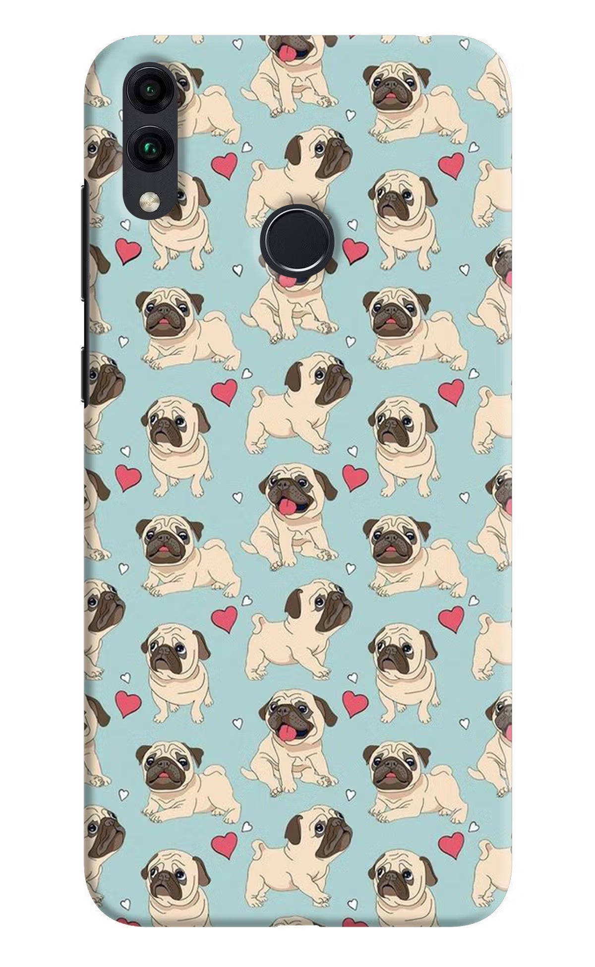 Pug Dog Honor 8C Back Cover - Pug Dog Honor 8C Hard Case Back Cover by Casekaro Pug Dog Honor 8C Hard Case Back Cover by Casekaro