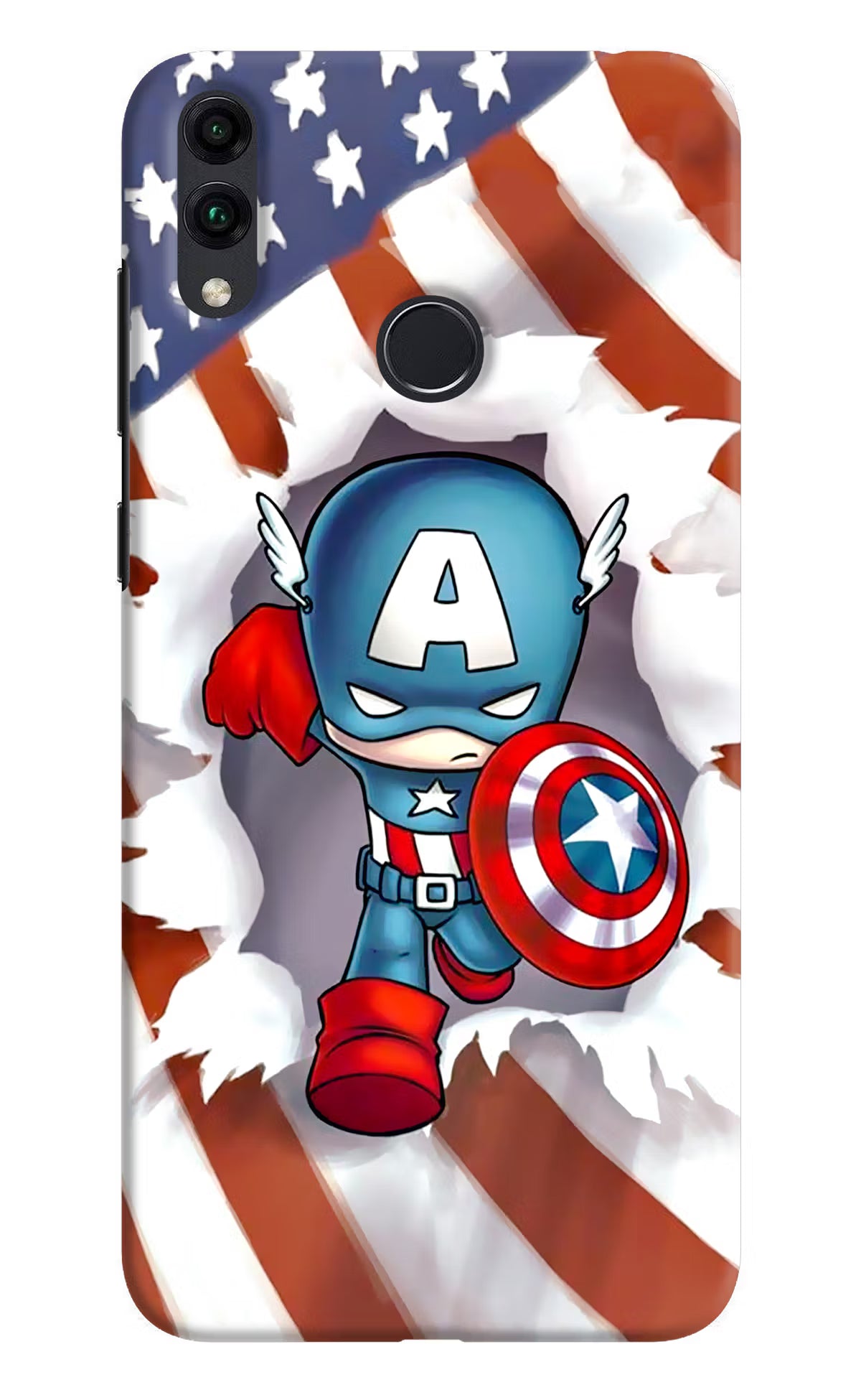 Captain America Honor 8C Back Cover - Captain America Honor 8C Hard Case Back Cover by Casekaro Captain America Honor 8C Hard Case Back Cover by Casekaro