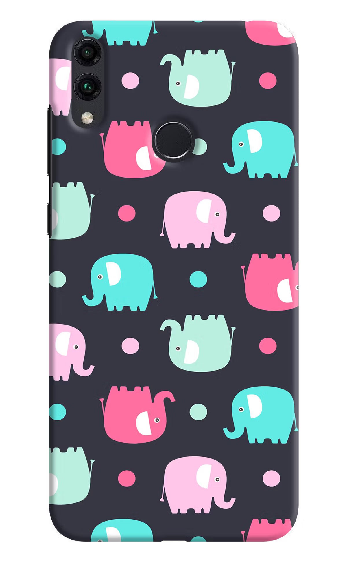 Elephants Honor 8C Back Cover - Elephants Honor 8C Hard Case Back Cover by Casekaro Elephants Honor 8C Hard Case Back Cover by Casekaro
