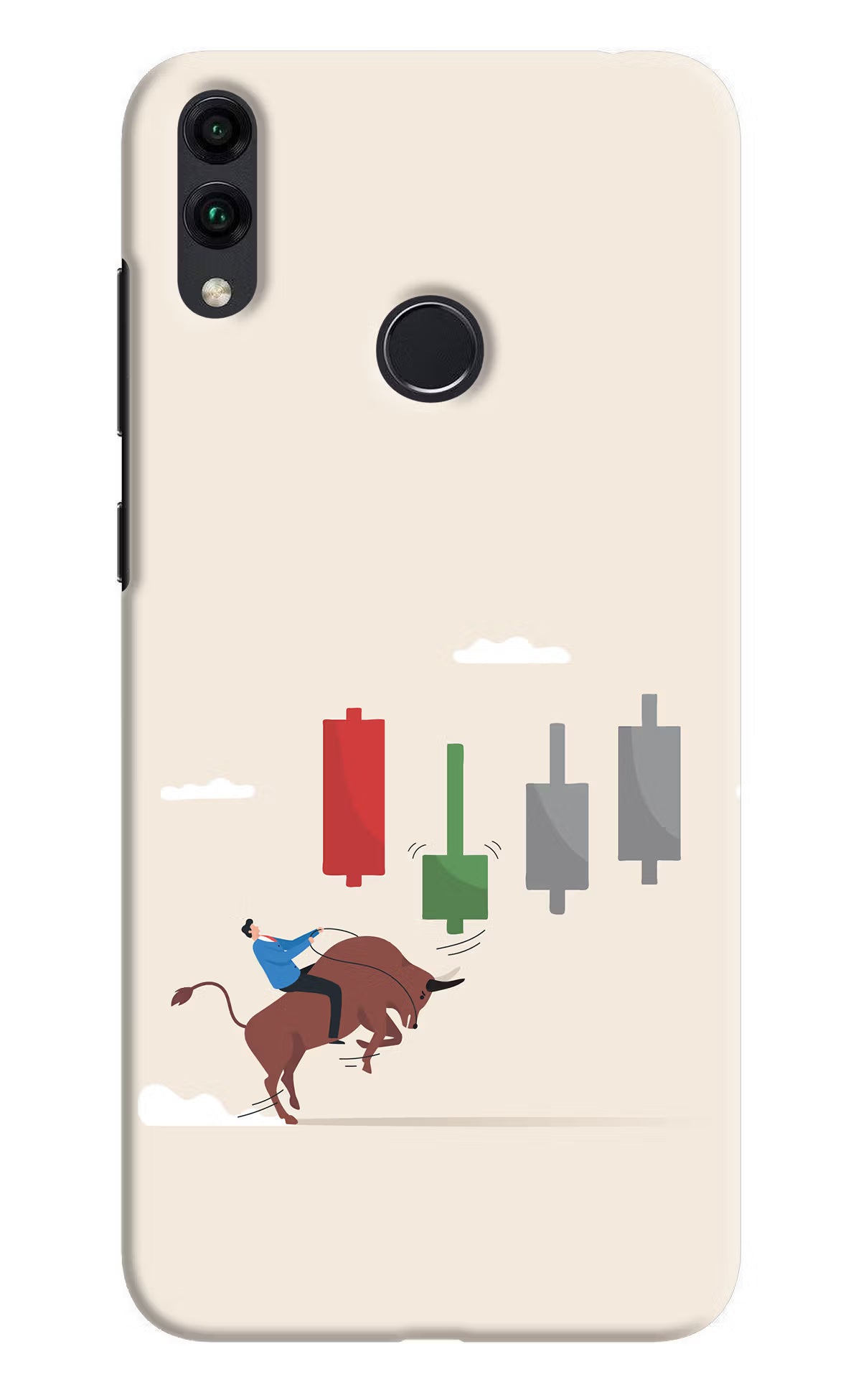 Bull Trading Momentum Honor 8C Back Cover - Bull Trading Momentum Honor 8C Hard Case Back Cover by Casekaro Bull Trading Momentum Honor 8C Hard Case Back Cover by Casekaro