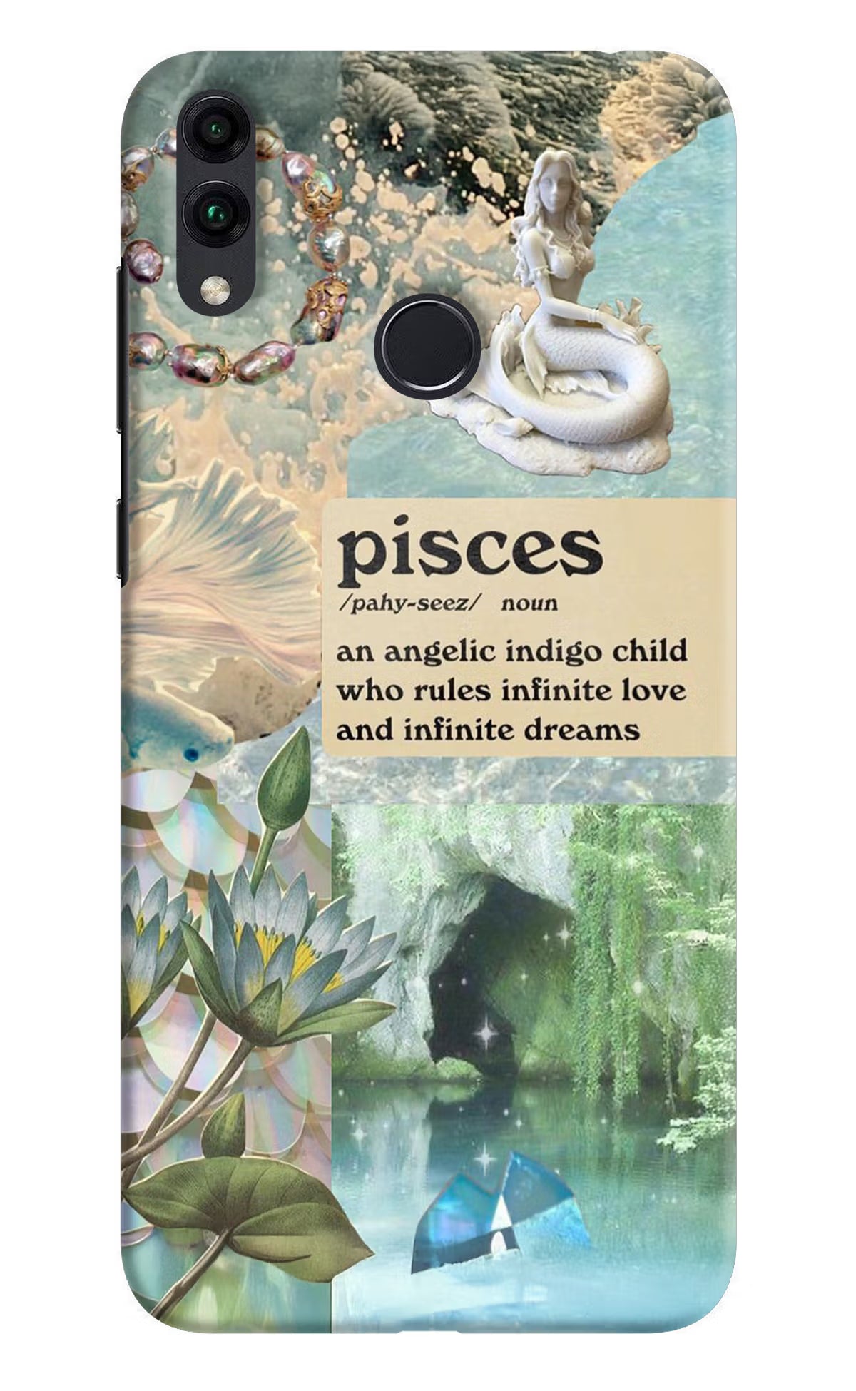 Pisces Zodiac Honor 8C Back Cover - Pisces Zodiac Honor 8C Hard Case Back Cover by Casekaro Pisces Zodiac Honor 8C Hard Case Back Cover by Casekaro
