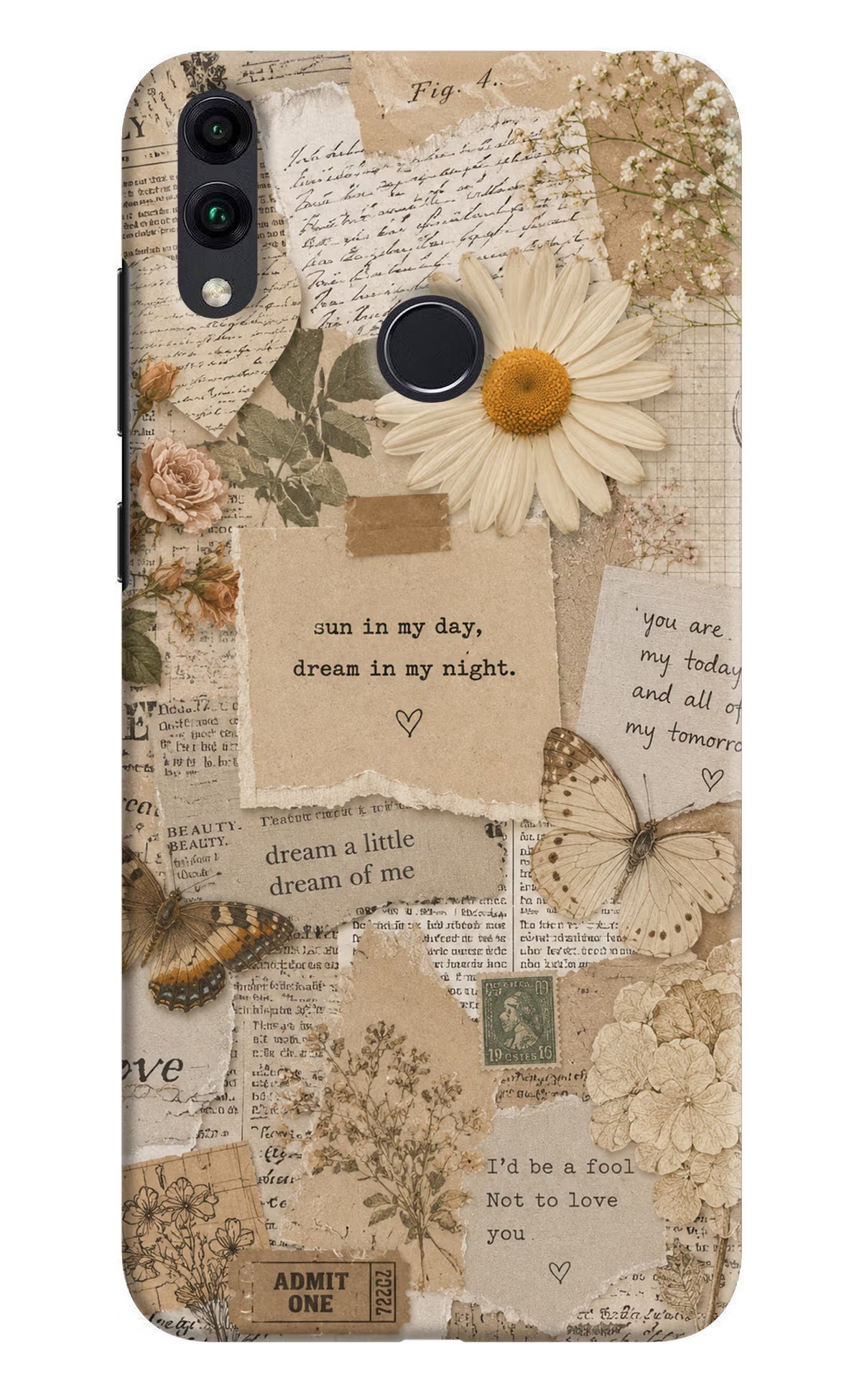 Vintage case Honor 8C Back Cover - Vintage case Honor 8C Hard Case Back Cover by Casekaro Vintage case Honor 8C Hard Case Back Cover by Casekaro
