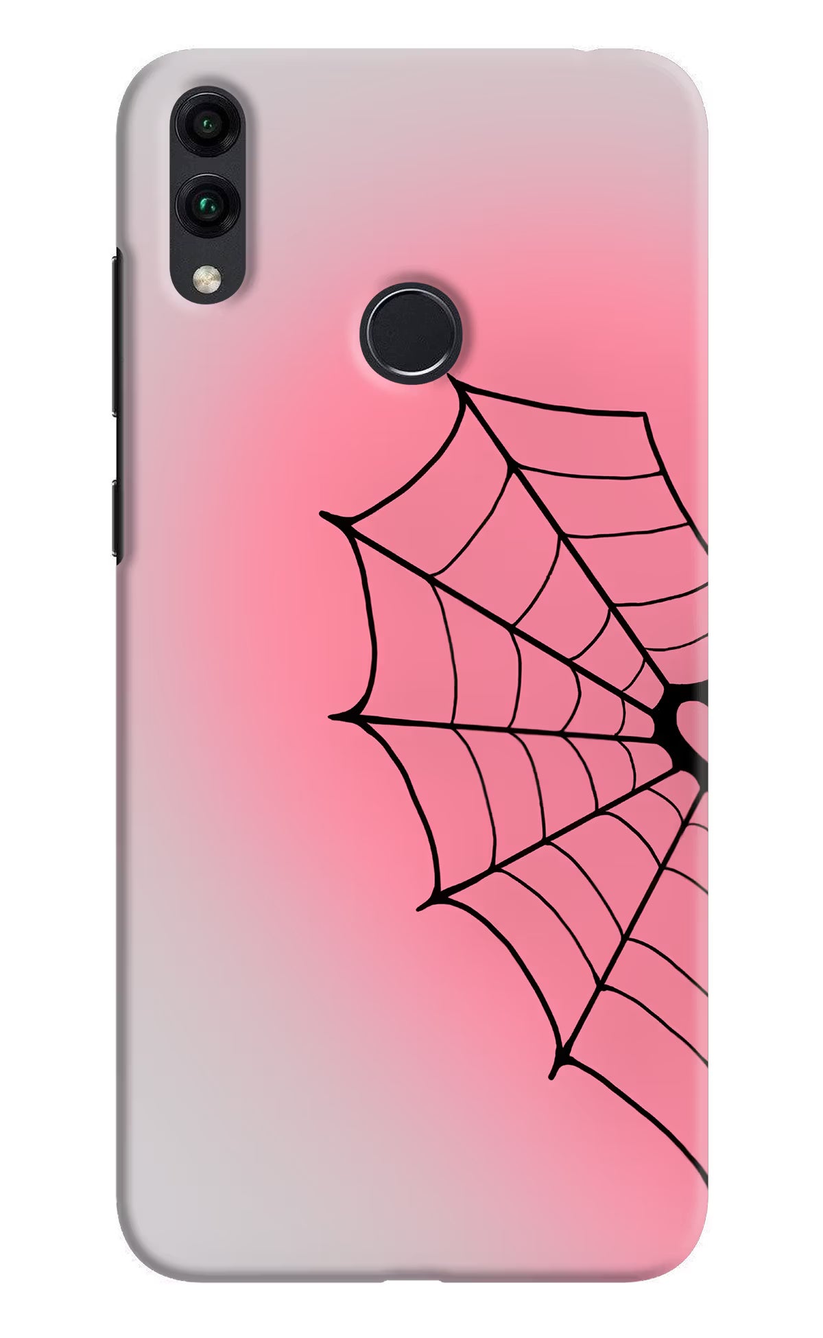 Pink Web Honor 8C Back Cover - Pink Web Honor 8C Back Cover Pink Web Honor 8C Back Cover