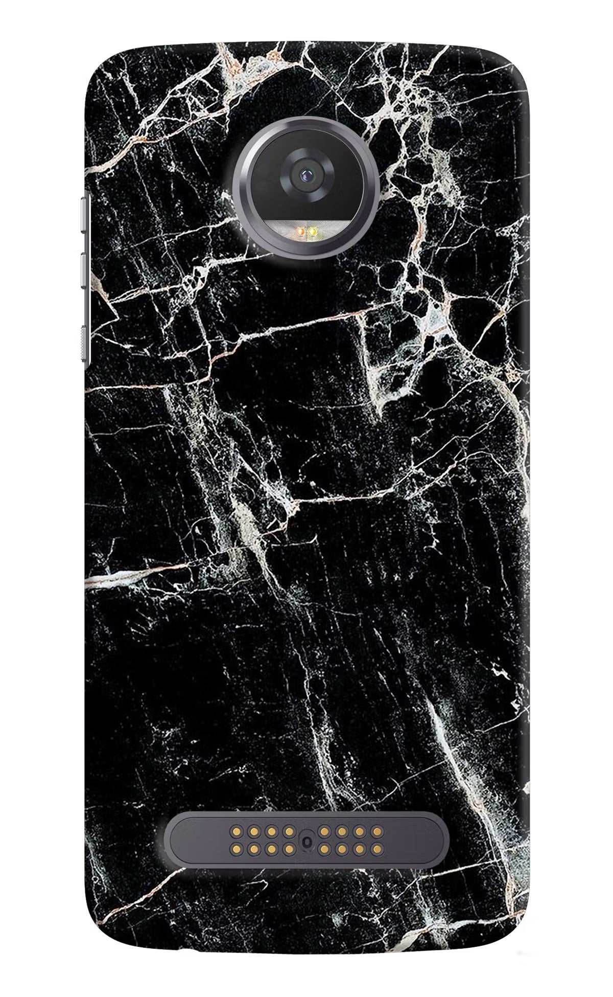 Black Marble Texture Moto Z2 Play Back Cover - Black Marble Texture Moto Z2 Play Hard Case Back Cover by Casekaro Black Marble Texture Moto Z2 Play Hard Case Back Cover by Casekaro