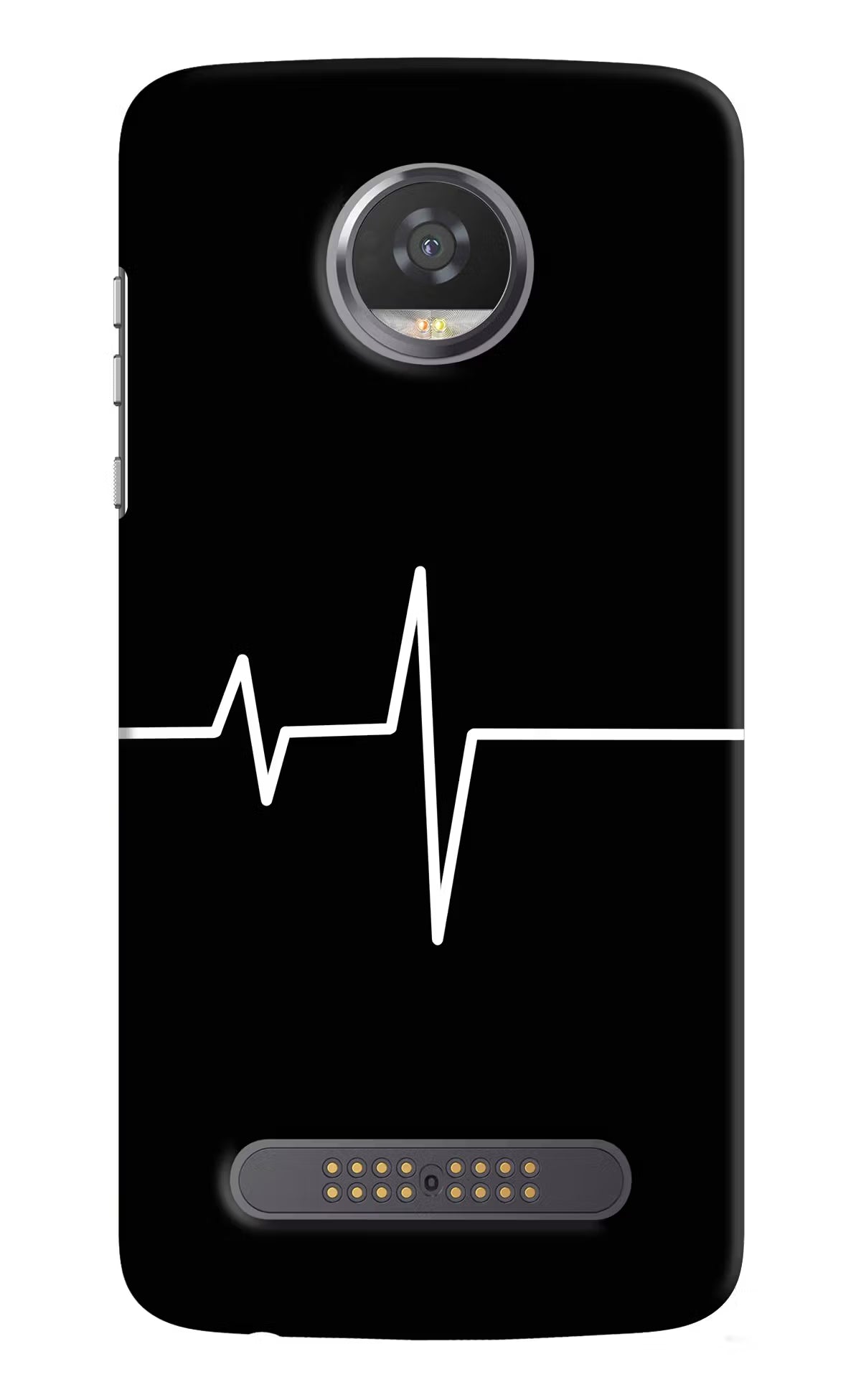 Heart Beats Moto Z2 Play Back Cover - Heart Beats Moto Z2 Play Hard Case Back Cover by Casekaro Heart Beats Moto Z2 Play Hard Case Back Cover by Casekaro