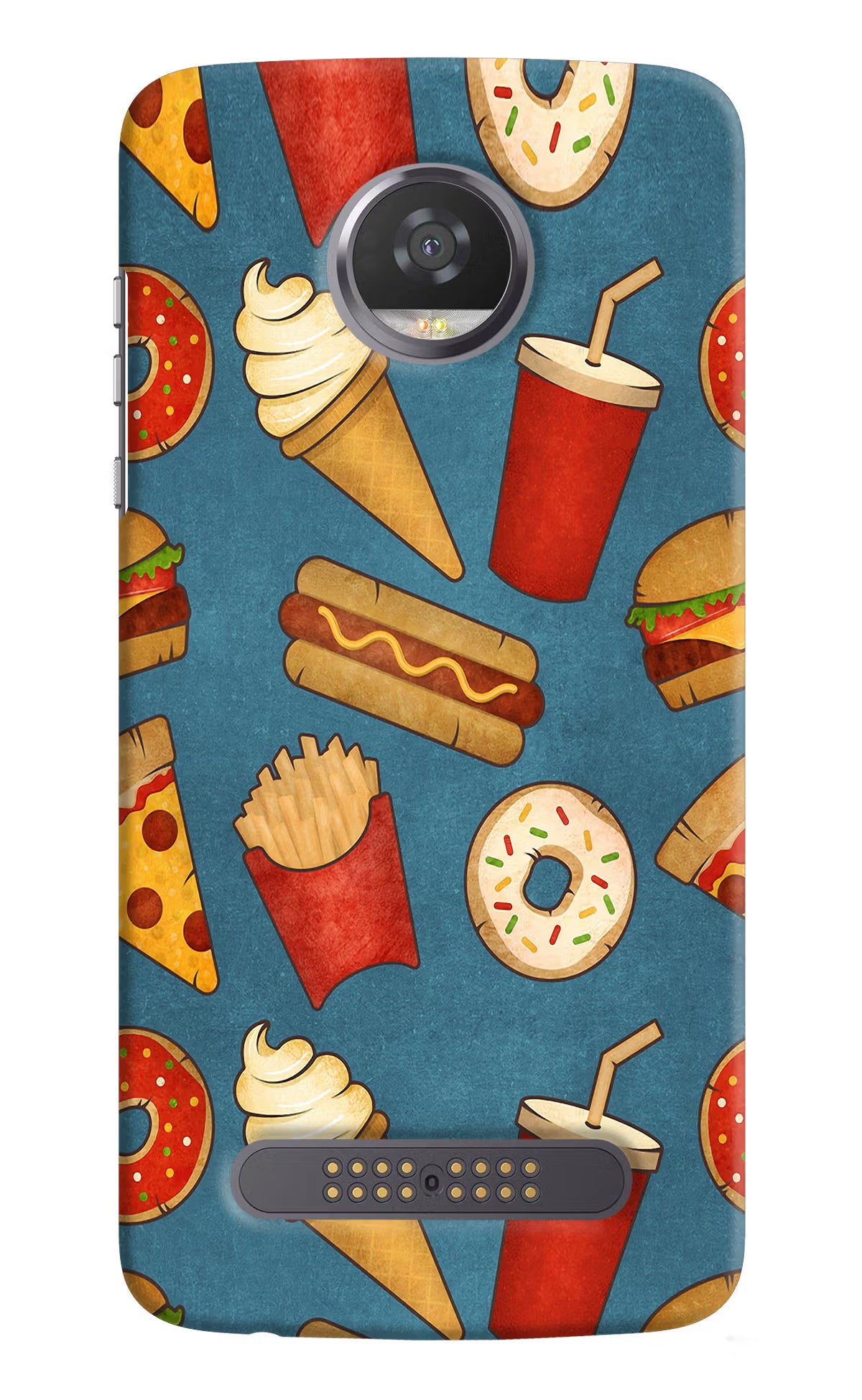 Foodie Moto Z2 Play Back Cover - Foodie Moto Z2 Play Hard Case Back Cover by Casekaro Foodie Moto Z2 Play Hard Case Back Cover by Casekaro
