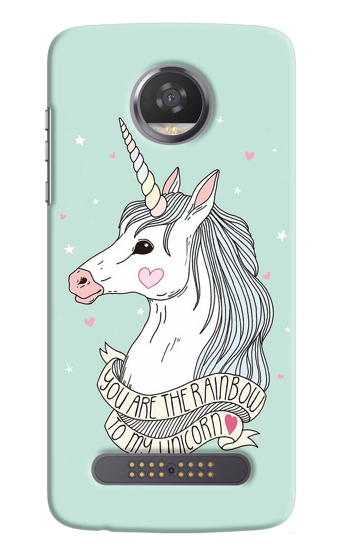 Unicorn Wallpaper Moto Z2 Play Back Cover - Unicorn Wallpaper Moto Z2 Play Hard Case Back Cover by Casekaro Unicorn Wallpaper Moto Z2 Play Hard Case Back Cover by Casekaro