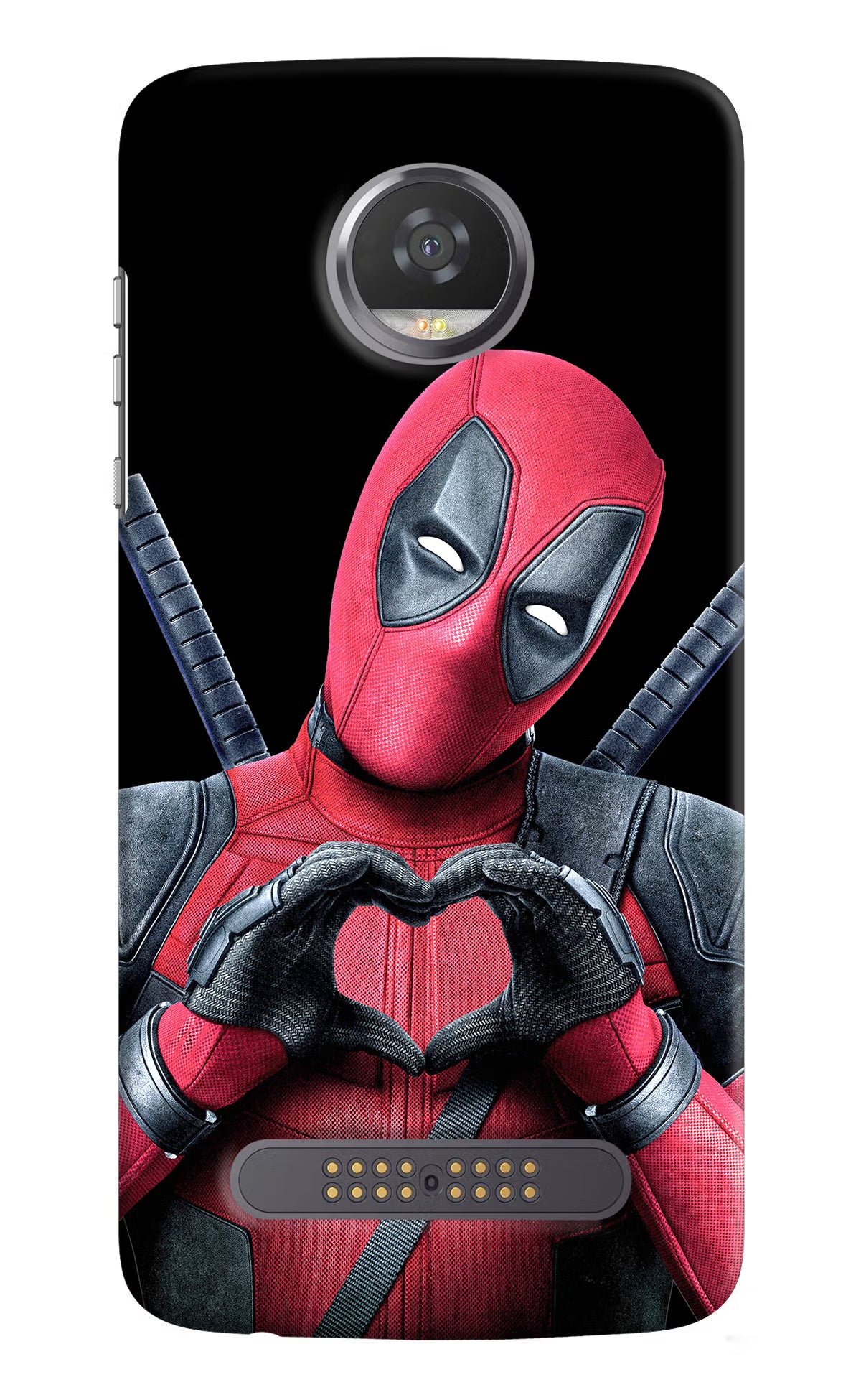 Deadpool Moto Z2 Play Back Cover - Deadpool Moto Z2 Play Hard Case Back Cover by Casekaro Deadpool Moto Z2 Play Hard Case Back Cover by Casekaro