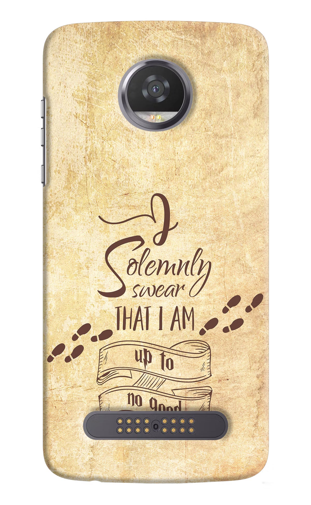 I Solemnly swear that i up to no good Moto Z2 Play Back Cover - I Solemnly swear that i up to no good Moto Z2 Play Hard Case Back Cover by Casekaro I Solemnly swear that i up to no good Moto Z2 Play Hard Case Back Cover by Casekaro