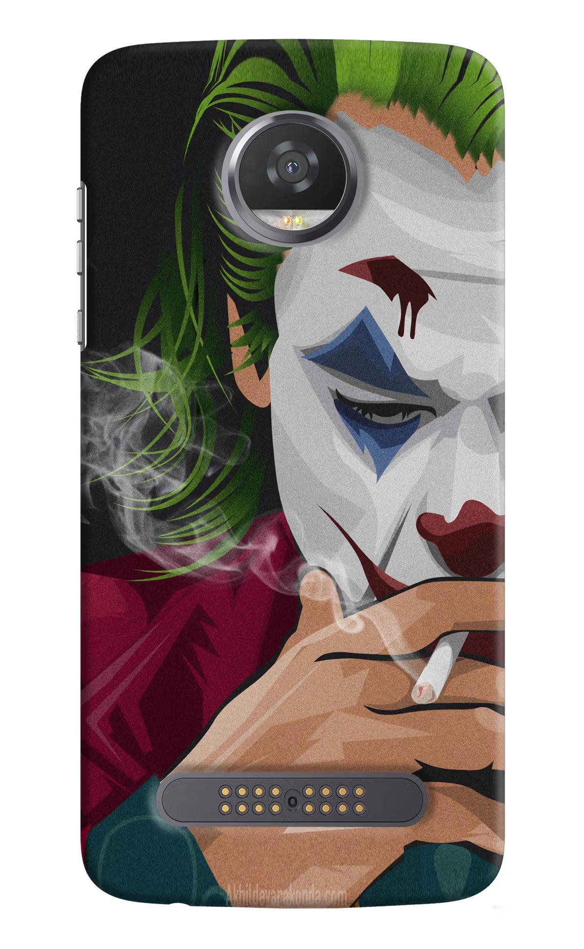 Joker Smoking Moto Z2 Play Back Cover - Joker Smoking Moto Z2 Play Hard Case Back Cover by Casekaro Joker Smoking Moto Z2 Play Hard Case Back Cover by Casekaro