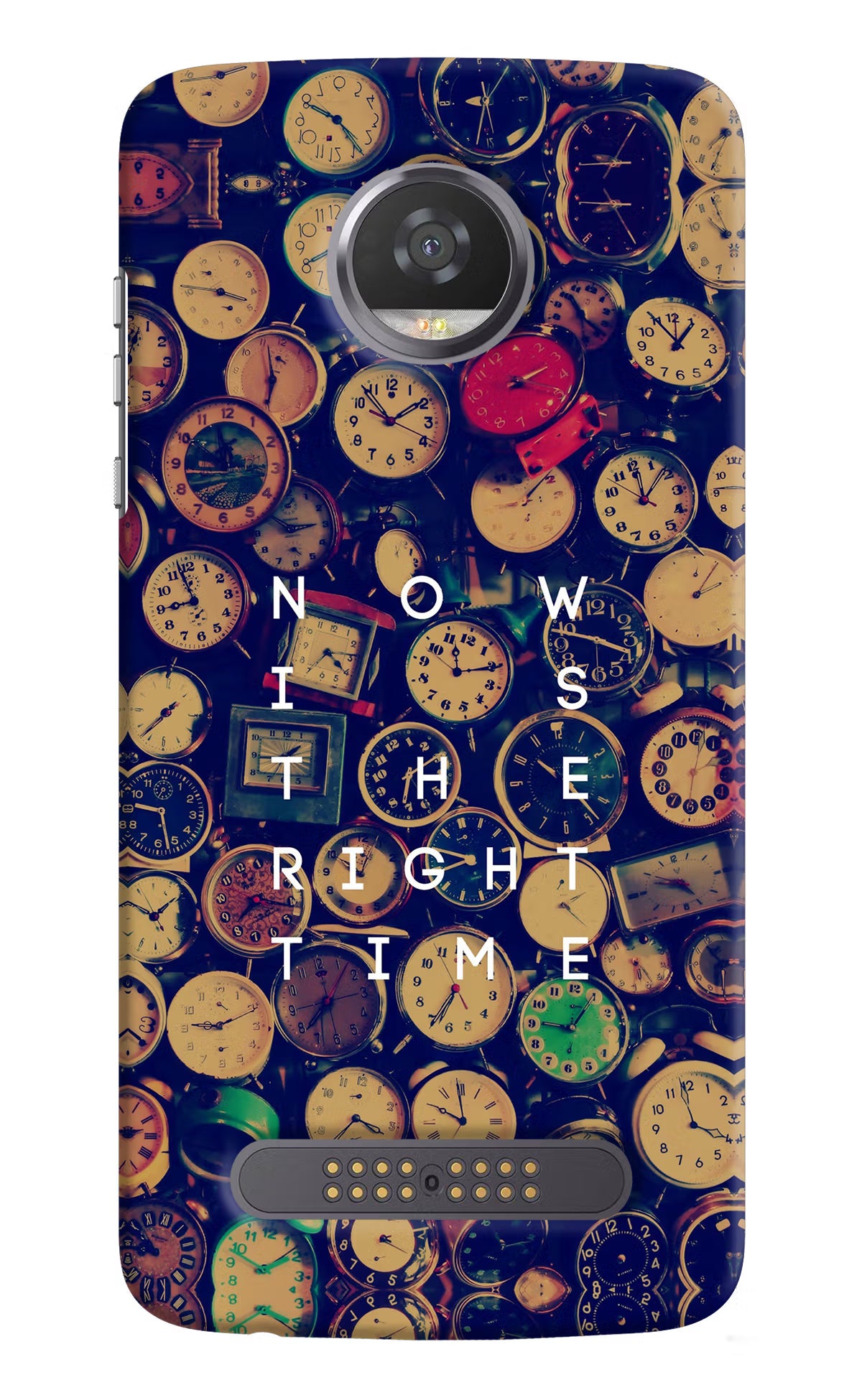 Now is the Right Time Quote Moto Z2 Play Back Cover - Now is the Right Time Quote Moto Z2 Play Hard Case Back Cover by Casekaro Now is the Right Time Quote Moto Z2 Play Hard Case Back Cover by Casekaro