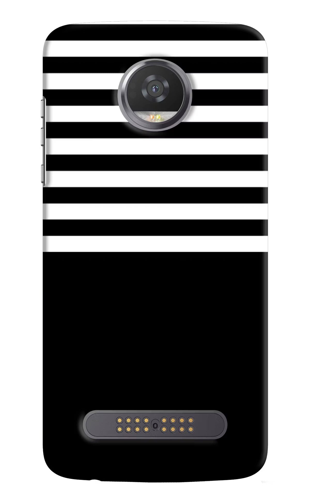 Black and White Print Moto Z2 Play Back Cover - Black and White Print Moto Z2 Play Hard Case Back Cover by Casekaro Black and White Print Moto Z2 Play Hard Case Back Cover by Casekaro