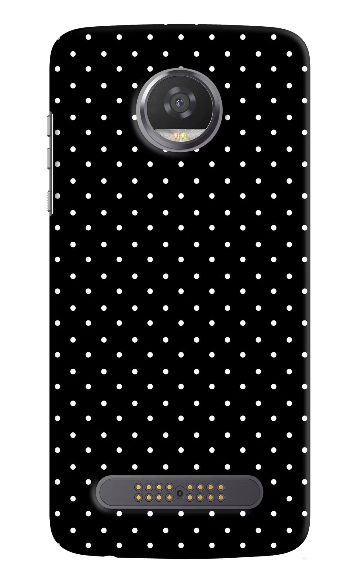 White Dots Moto Z2 Play Back Cover - White Dots Moto Z2 Play Hard Case Back Cover by Casekaro White Dots Moto Z2 Play Hard Case Back Cover by Casekaro