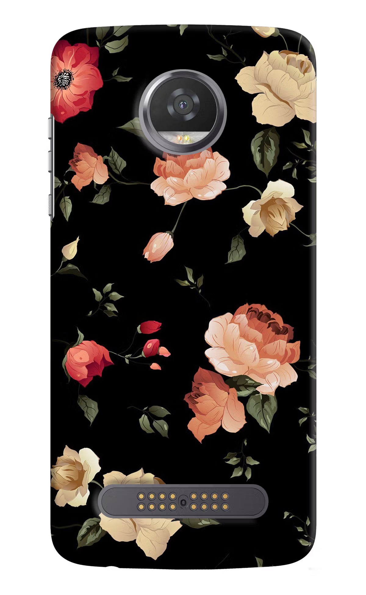 Flowers Moto Z2 Play Back Cover - Flowers Moto Z2 Play Hard Case Back Cover by Casekaro Flowers Moto Z2 Play Hard Case Back Cover by Casekaro