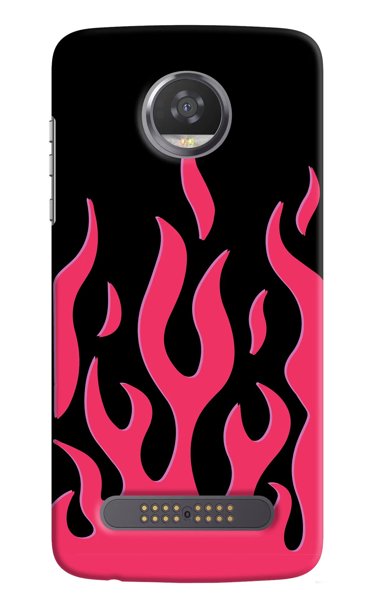 Fire Flames Moto Z2 Play Back Cover - Fire Flames Moto Z2 Play Hard Case Back Cover by Casekaro Fire Flames Moto Z2 Play Hard Case Back Cover by Casekaro