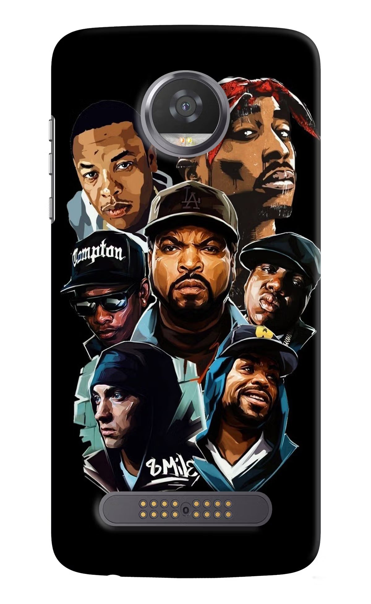 Rappers Moto Z2 Play Back Cover - Rappers Moto Z2 Play Hard Case Back Cover by Casekaro Rappers Moto Z2 Play Hard Case Back Cover by Casekaro