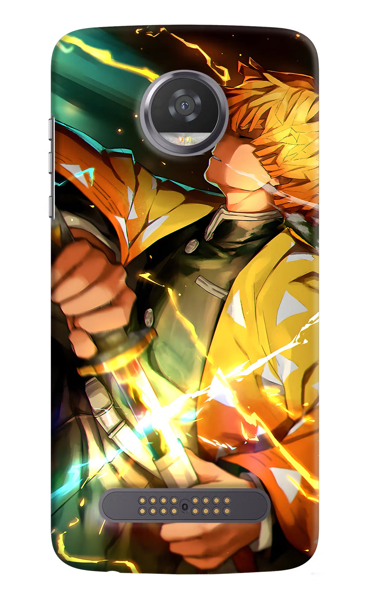 Demon Slayer Moto Z2 Play Back Cover - Demon Slayer Moto Z2 Play Hard Case Back Cover by Casekaro Demon Slayer Moto Z2 Play Hard Case Back Cover by Casekaro