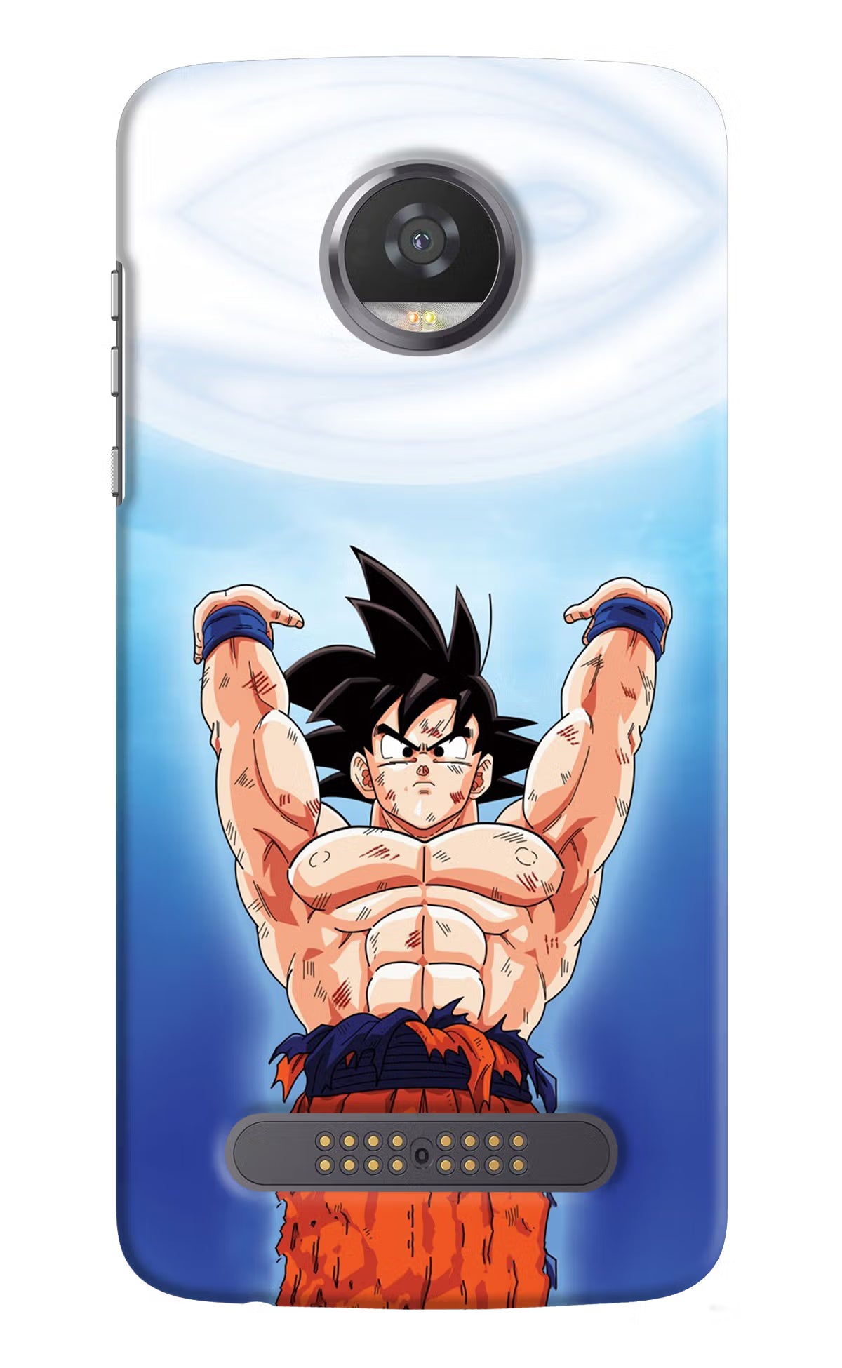 Goku Power Moto Z2 Play Back Cover - Goku Power Moto Z2 Play Hard Case Back Cover by Casekaro Goku Power Moto Z2 Play Hard Case Back Cover by Casekaro