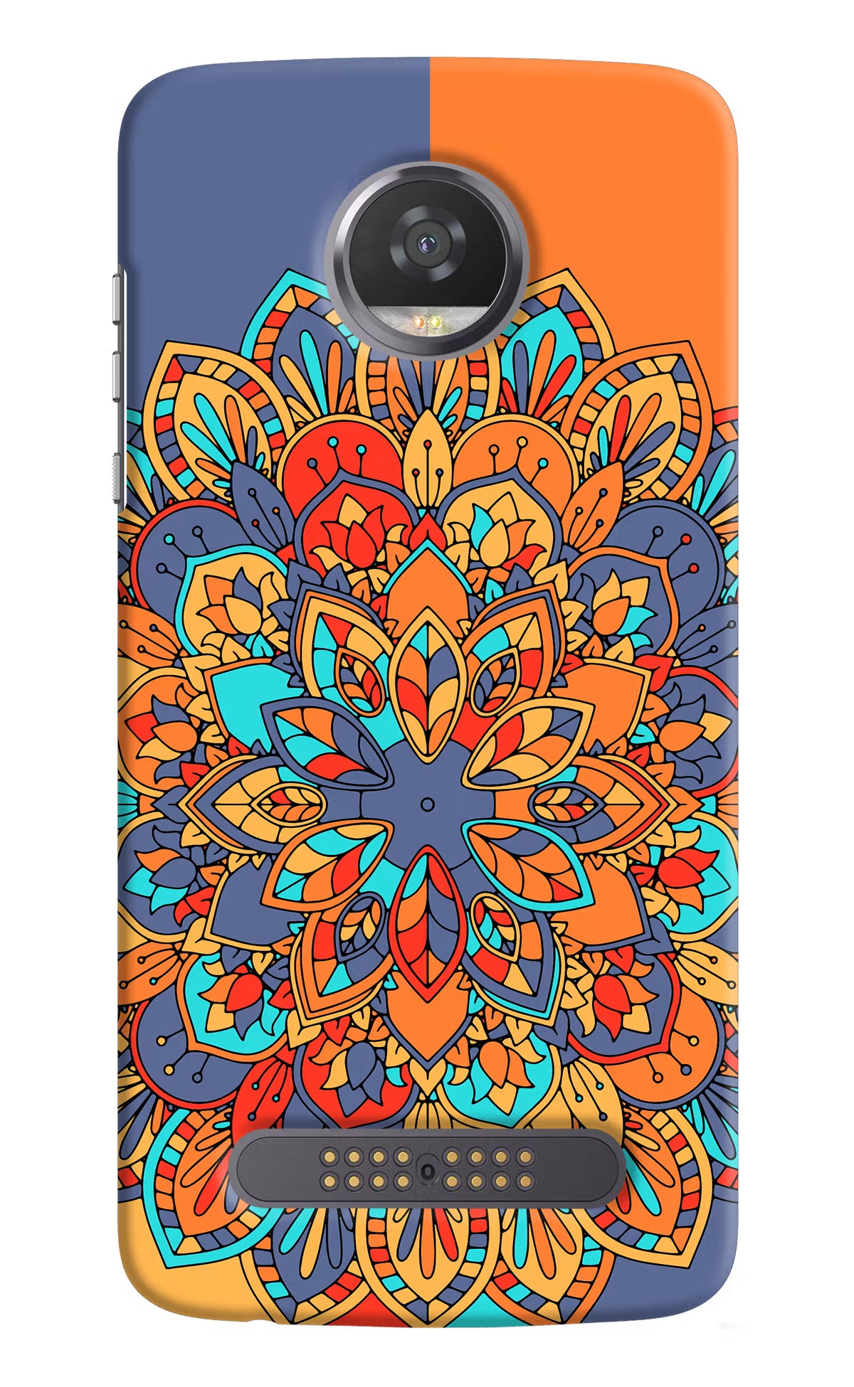 Color Mandala Moto Z2 Play Back Cover - Color Mandala Moto Z2 Play Hard Case Back Cover by Casekaro Color Mandala Moto Z2 Play Hard Case Back Cover by Casekaro