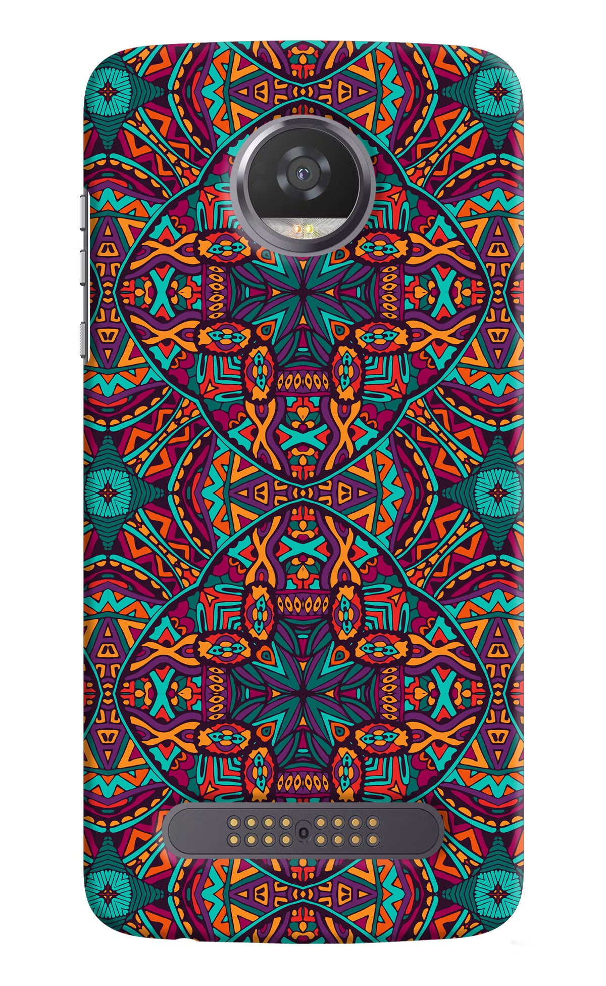 Colour Mandala Moto Z2 Play Back Cover - Colour Mandala Moto Z2 Play Hard Case Back Cover by Casekaro Colour Mandala Moto Z2 Play Hard Case Back Cover by Casekaro