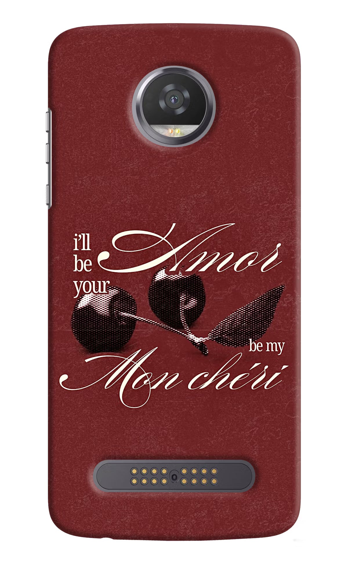 Velvet Cherry Moto Z2 Play Back Cover - Velvet Cherry Moto Z2 Play Back Cover Velvet Cherry Moto Z2 Play Back Cover