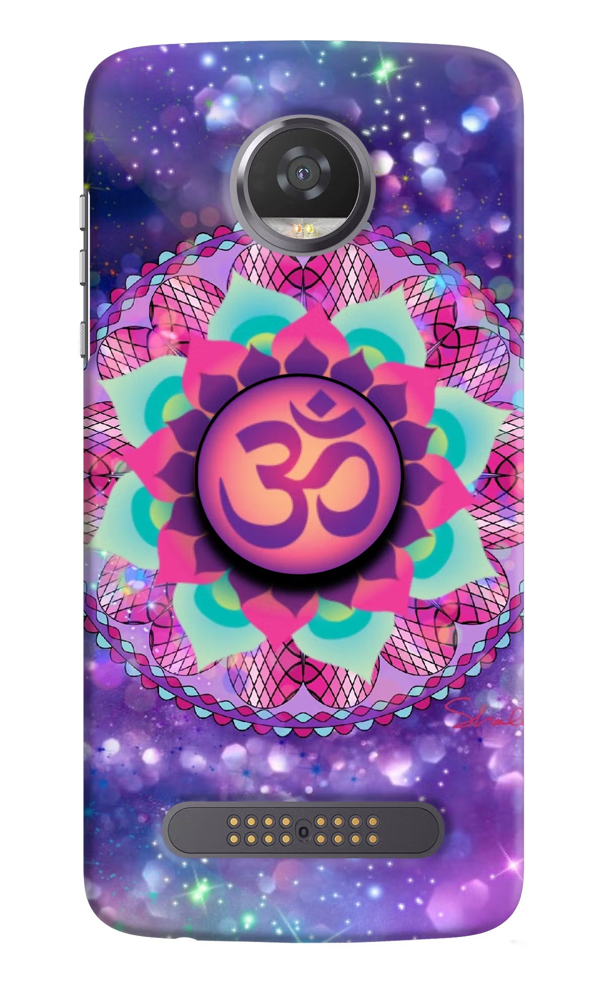Om Purple Moto Z2 Play Pop Case - Om Purple Moto Z2 Play Pop Case by Casekaro Om Purple Moto Z2 Play Pop Case by Casekaro
