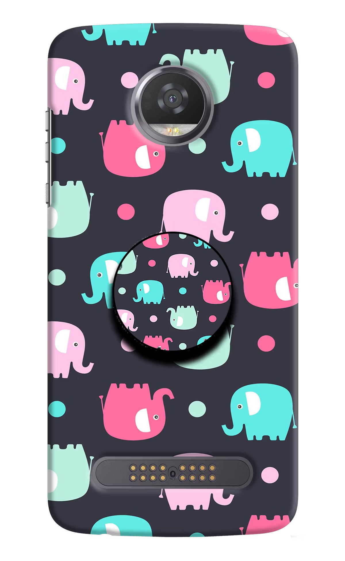 Baby Elephants Moto Z2 Play Pop Case - Baby Elephants Moto Z2 Play Pop Case by Casekaro Baby Elephants Moto Z2 Play Pop Case by Casekaro