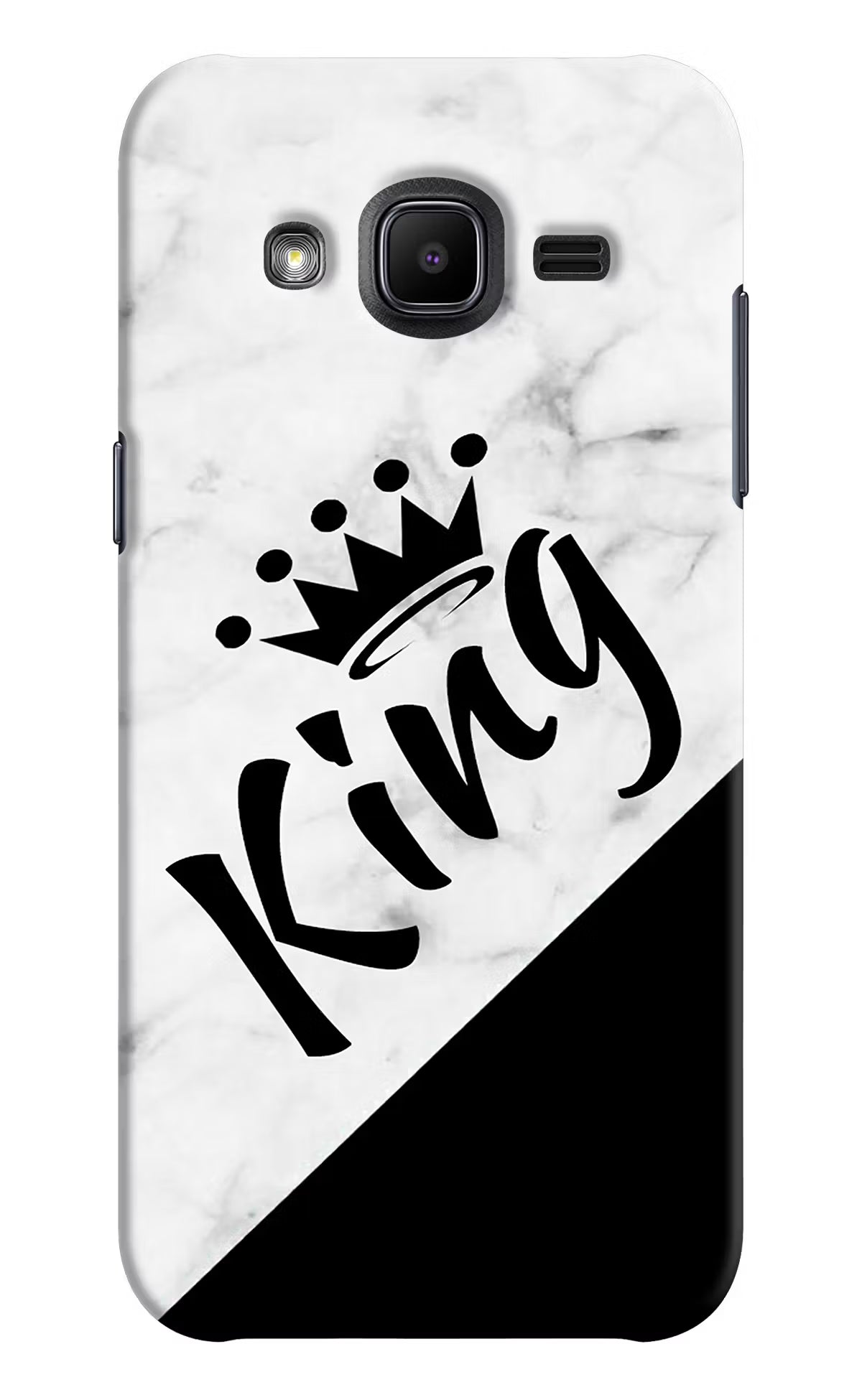 King Samsung J2 2017 Back Cover - King Samsung J2 2017 Hard Case Back Cover by Casekaro King Samsung J2 2017 Hard Case Back Cover by Casekaro
