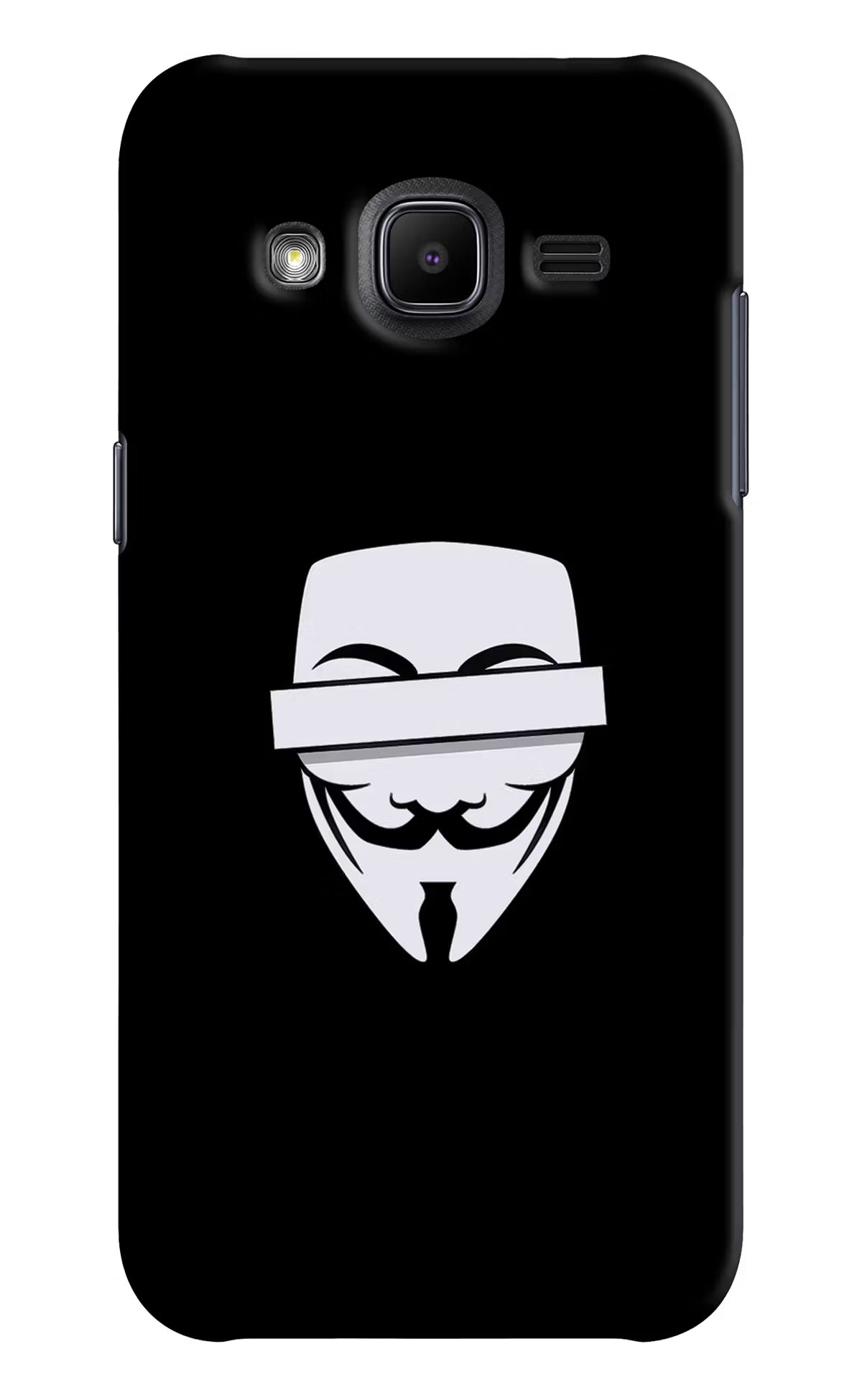 Anonymous Face Samsung J2 2017 Back Cover - Anonymous Face Samsung J2 2017 Hard Case Back Cover by Casekaro Anonymous Face Samsung J2 2017 Hard Case Back Cover by Casekaro