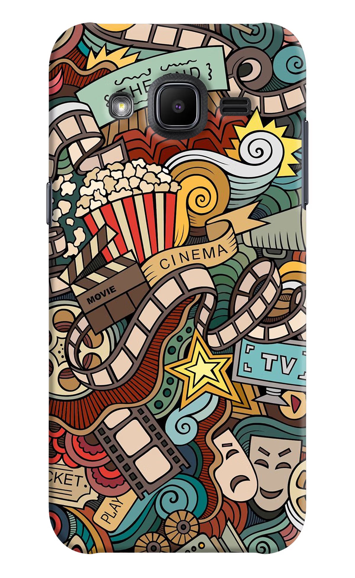 Cinema Abstract Samsung J2 2017 Back Cover - Cinema Abstract Samsung J2 2017 Hard Case Back Cover by Casekaro Cinema Abstract Samsung J2 2017 Hard Case Back Cover by Casekaro