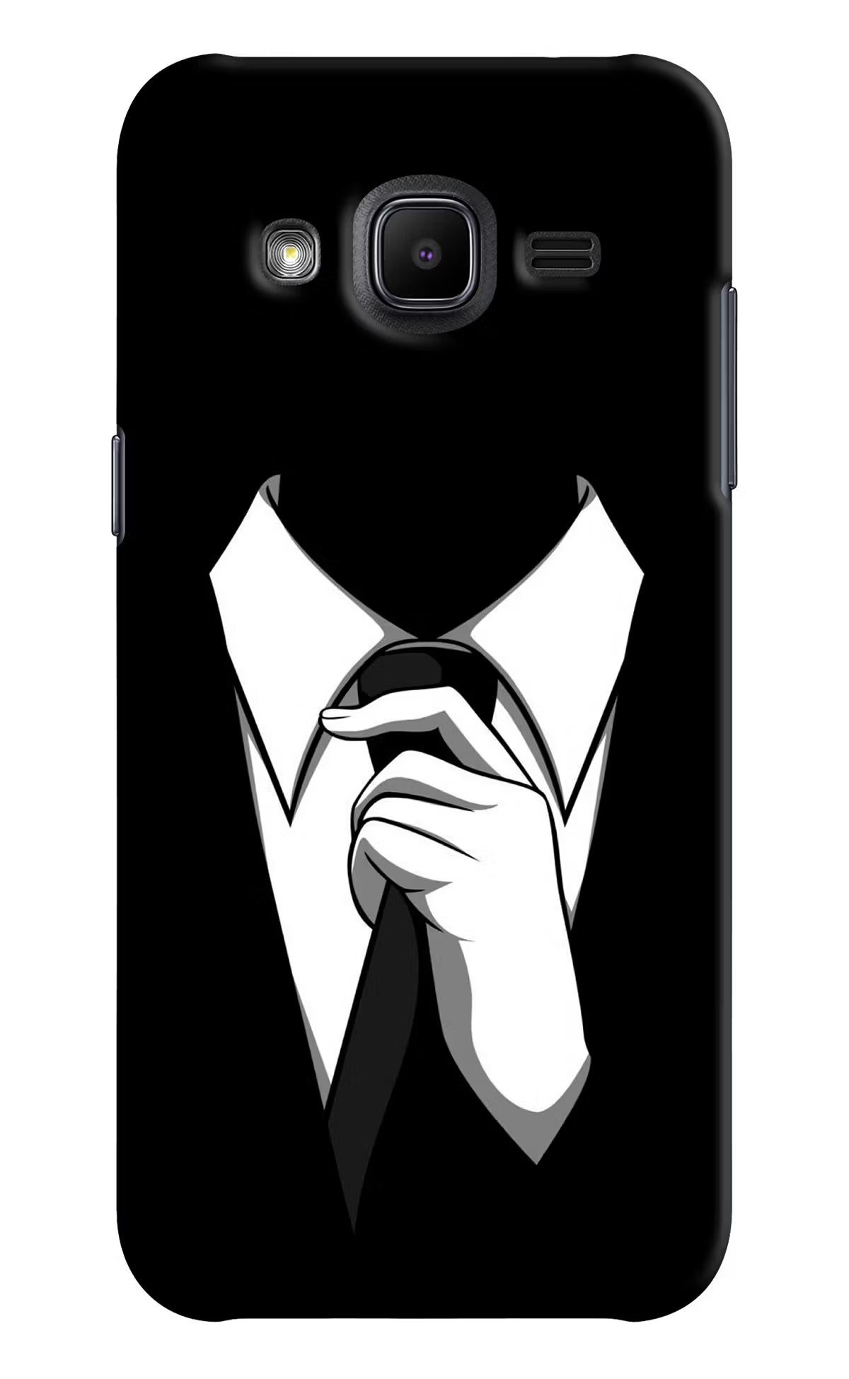 Black Tie Samsung J2 2017 Back Cover - Black Tie Samsung J2 2017 Hard Case Back Cover by Casekaro Black Tie Samsung J2 2017 Hard Case Back Cover by Casekaro