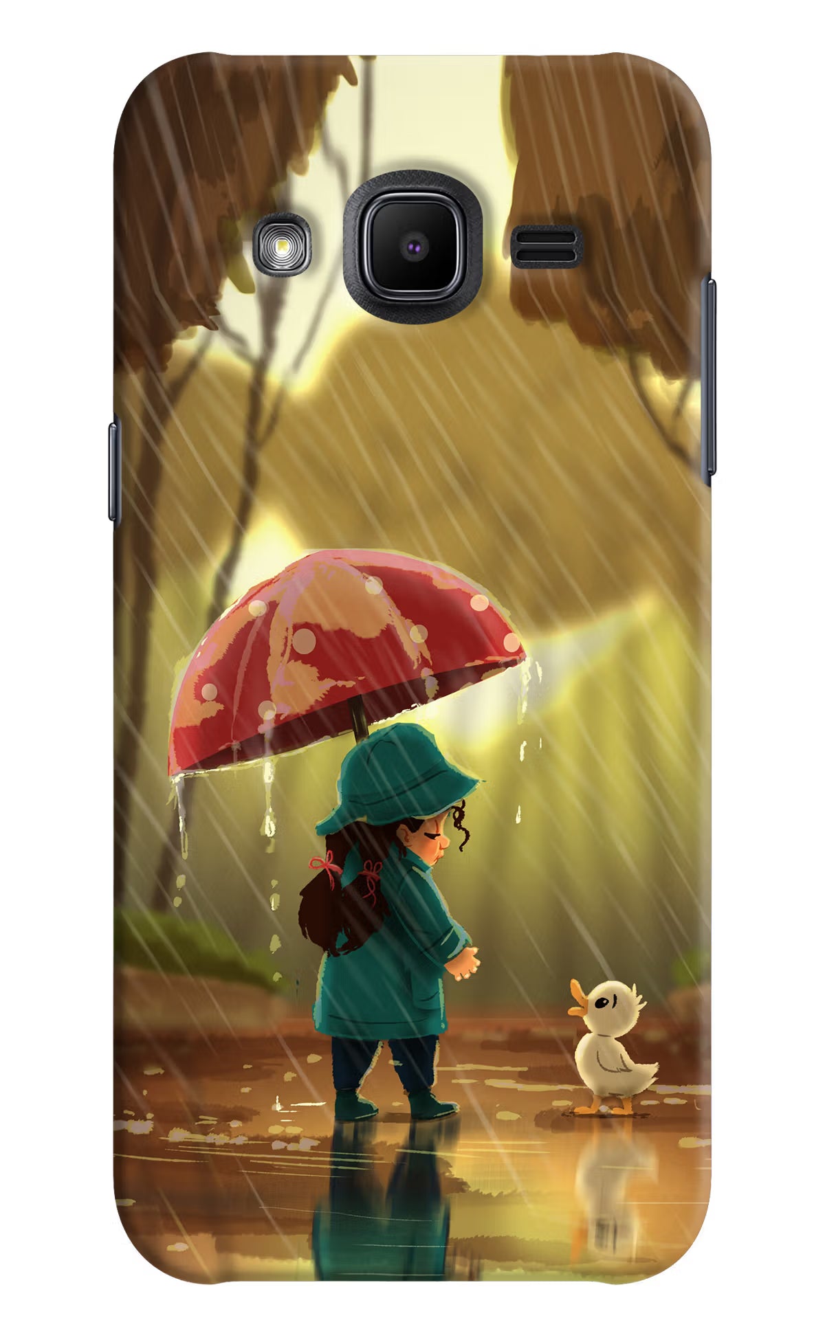 Rainy Day Samsung J2 2017 Back Cover - Rainy Day Samsung J2 2017 Hard Case Back Cover by Casekaro Rainy Day Samsung J2 2017 Hard Case Back Cover by Casekaro