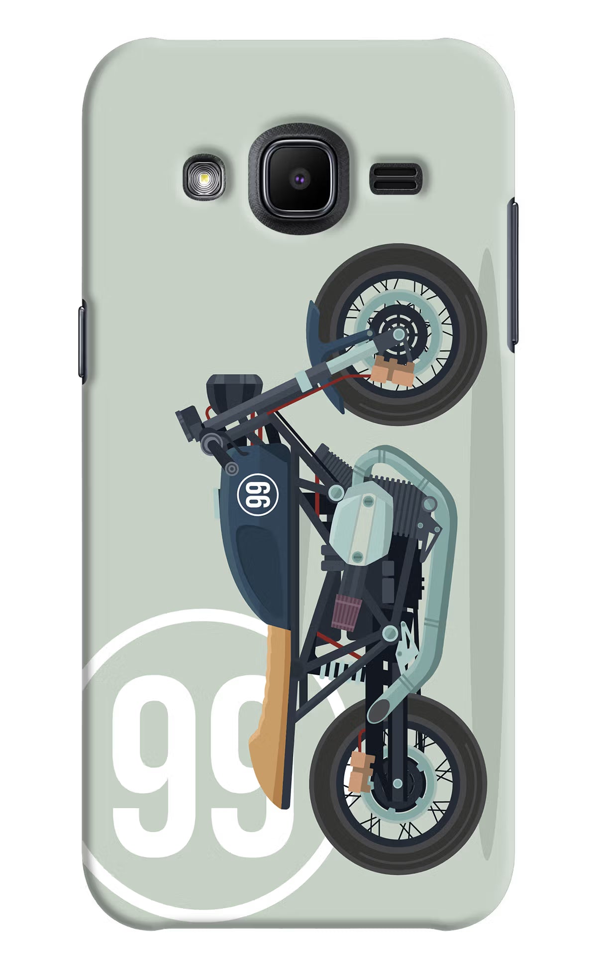 Classic Cafe Racer 99 Samsung J2 2017 Back Cover - Classic Cafe Racer 99 Samsung J2 2017 Hard Case Back Cover by Casekaro Classic Cafe Racer 99 Samsung J2 2017 Hard Case Back Cover by Casekaro