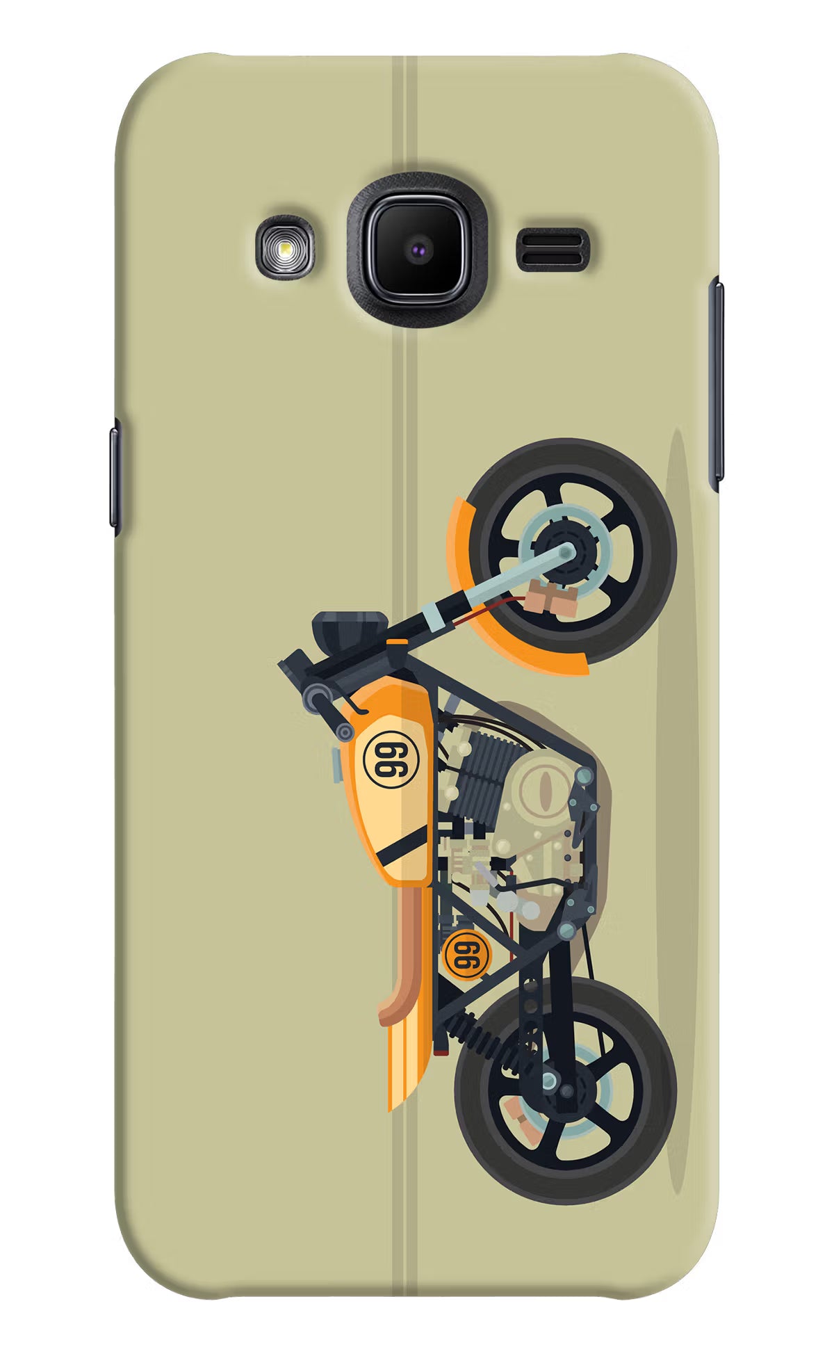 Vertical Speedster Samsung J2 2017 Back Cover - Vertical Speedster Samsung J2 2017 Hard Case Back Cover by Casekaro Vertical Speedster Samsung J2 2017 Hard Case Back Cover by Casekaro