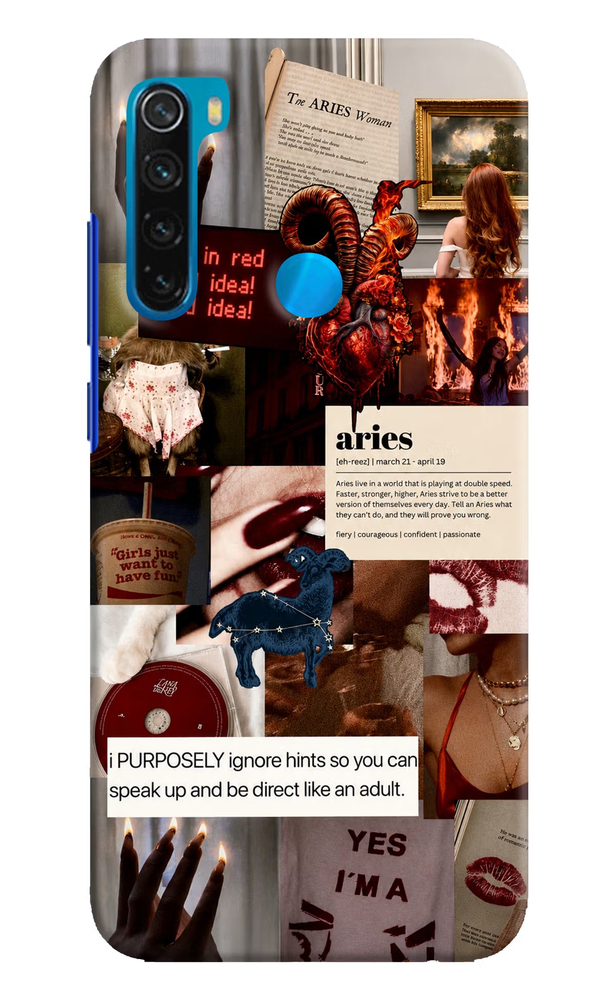 Zodiac Aries Redmi Note 8 Back Cover - Zodiac Aries Redmi Note 8 Back Cover Zodiac Aries Redmi Note 8 Back Cover