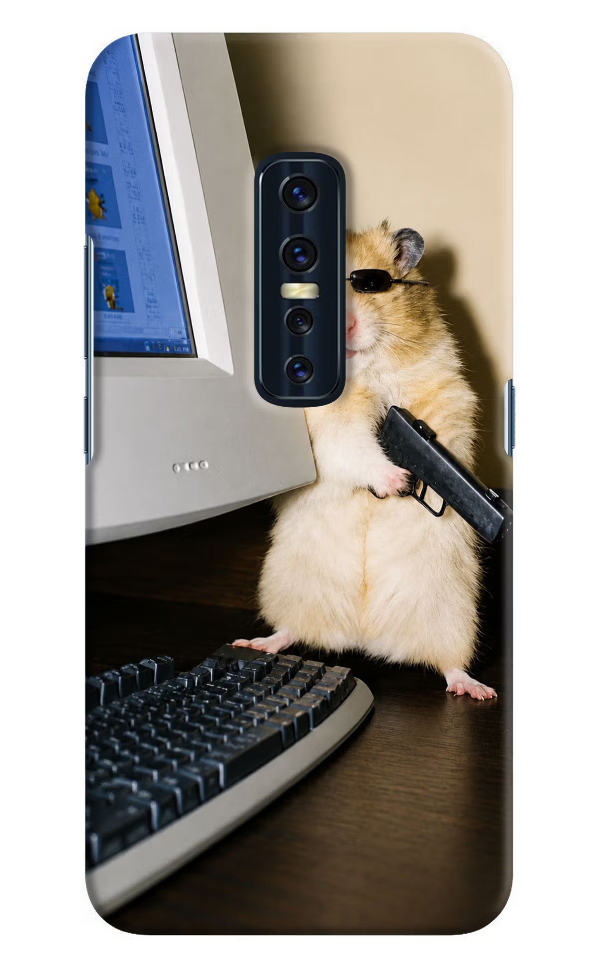 Hacker Hamster Vivo V17 Pro Back Cover - Hacker Hamster Vivo V17 Pro Back Cover Hacker Hamster Vivo V17 Pro Back Cover