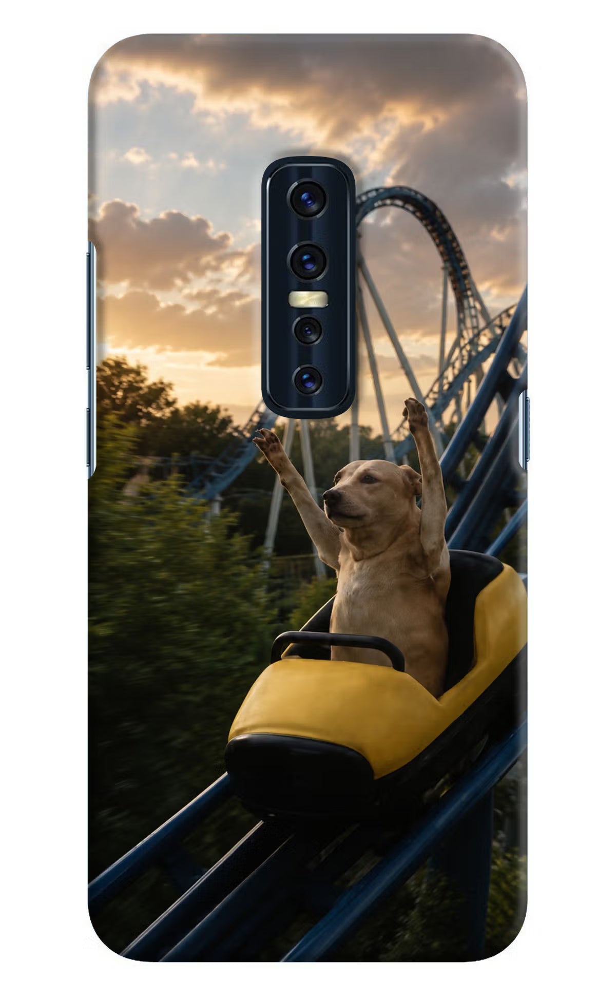 Rollercoaster Dog Vivo V17 Pro Back Cover - Rollercoaster Dog Vivo V17 Pro Back Cover Rollercoaster Dog Vivo V17 Pro Back Cover