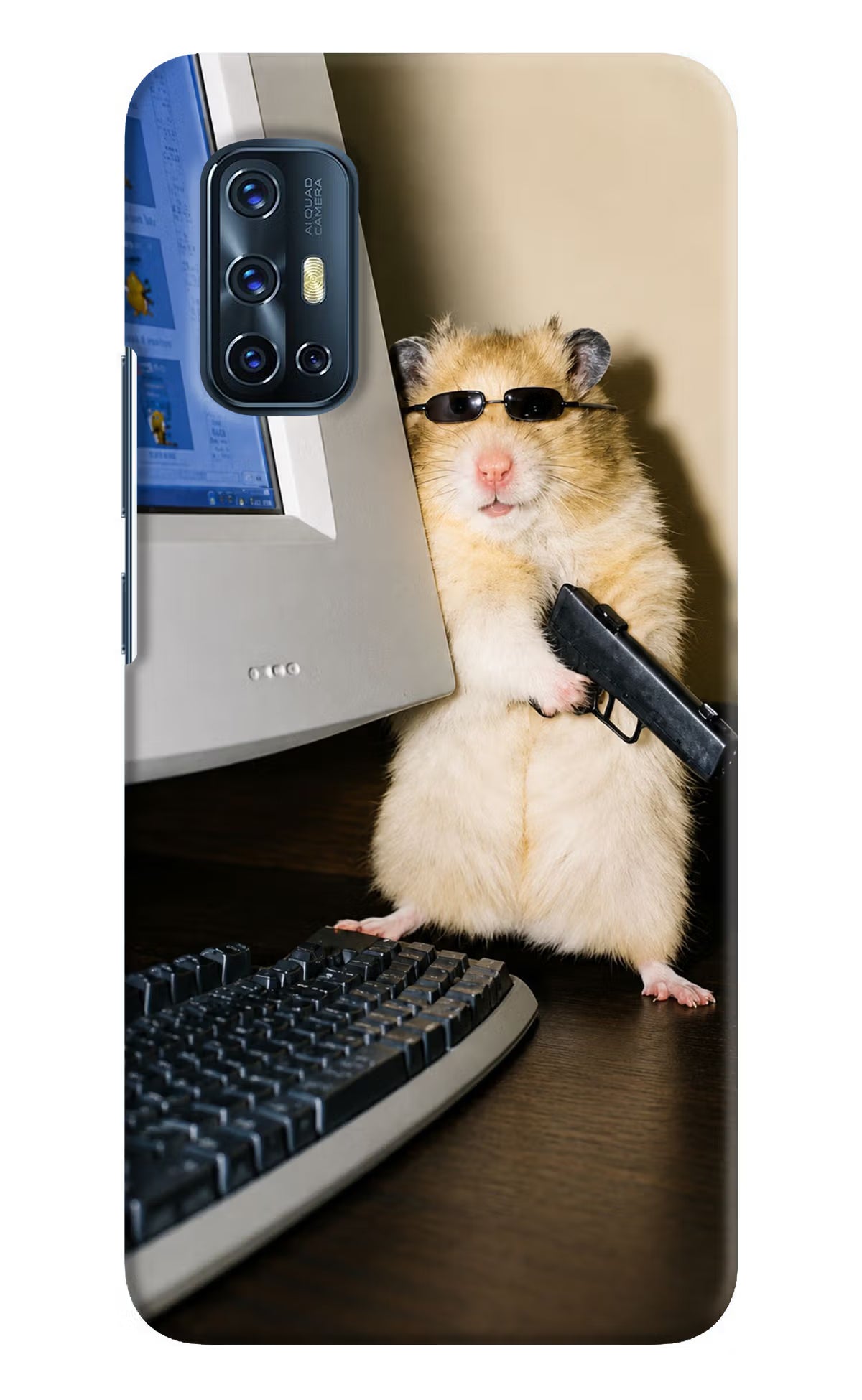Hacker Hamster Vivo V17 Back Cover - Hacker Hamster Vivo V17 Back Cover Hacker Hamster Vivo V17 Back Cover
