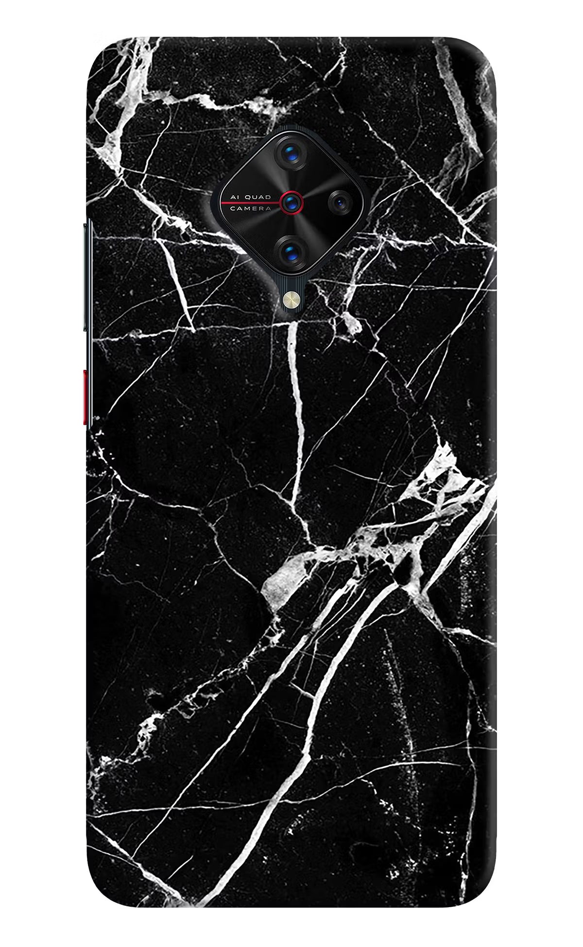 Black Marble Pattern Vivo S1 Pro Back Cover - Black Marble Pattern Vivo S1 Pro Hard Case Back Cover by Casekaro Black Marble Pattern Vivo S1 Pro Hard Case Back Cover by Casekaro
