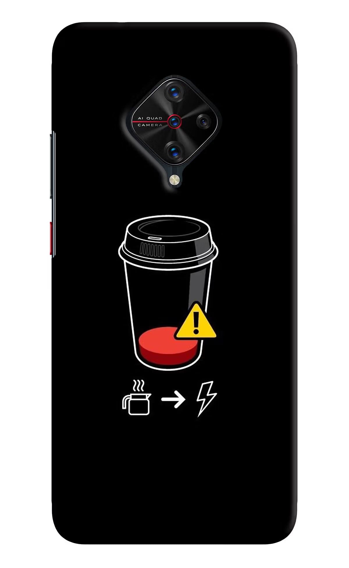 Coffee Vivo S1 Pro Back Cover - Coffee Vivo S1 Pro Hard Case Back Cover by Casekaro Coffee Vivo S1 Pro Hard Case Back Cover by Casekaro